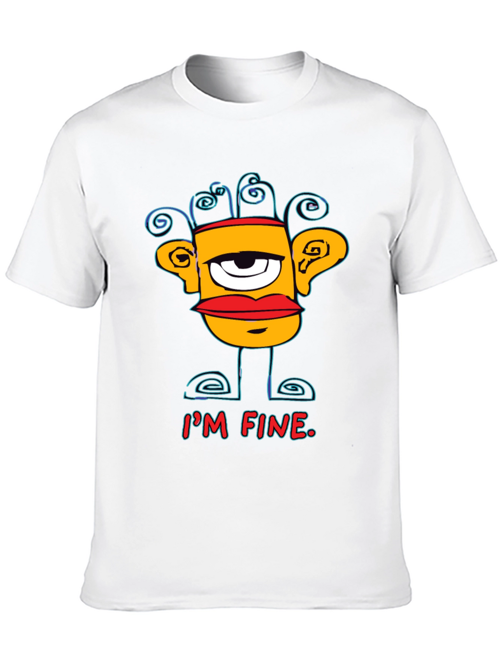 Im Fine Graphic Print Mens T-Shirt