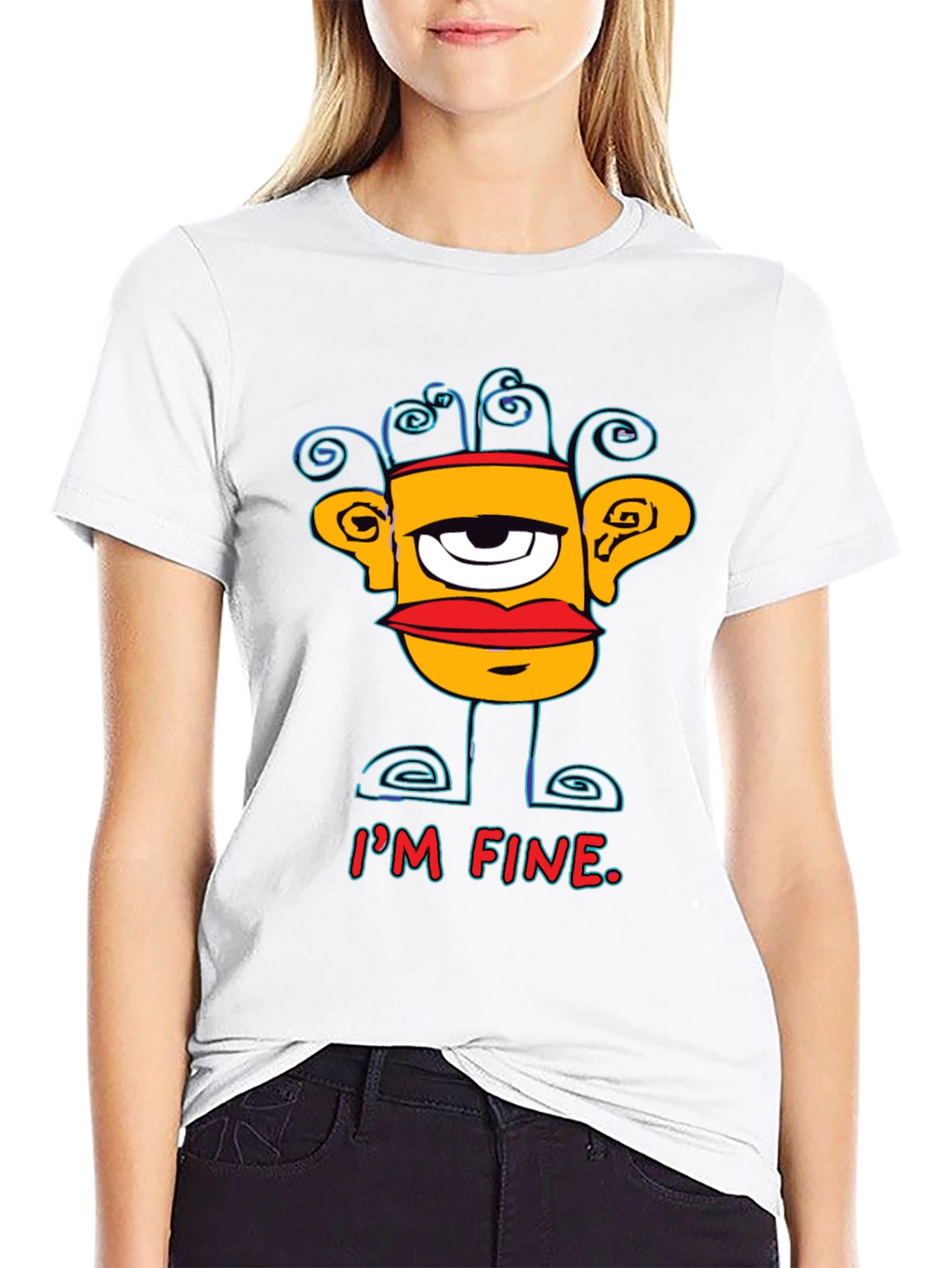 Im Fine Graphic Print Mens T-Shirt