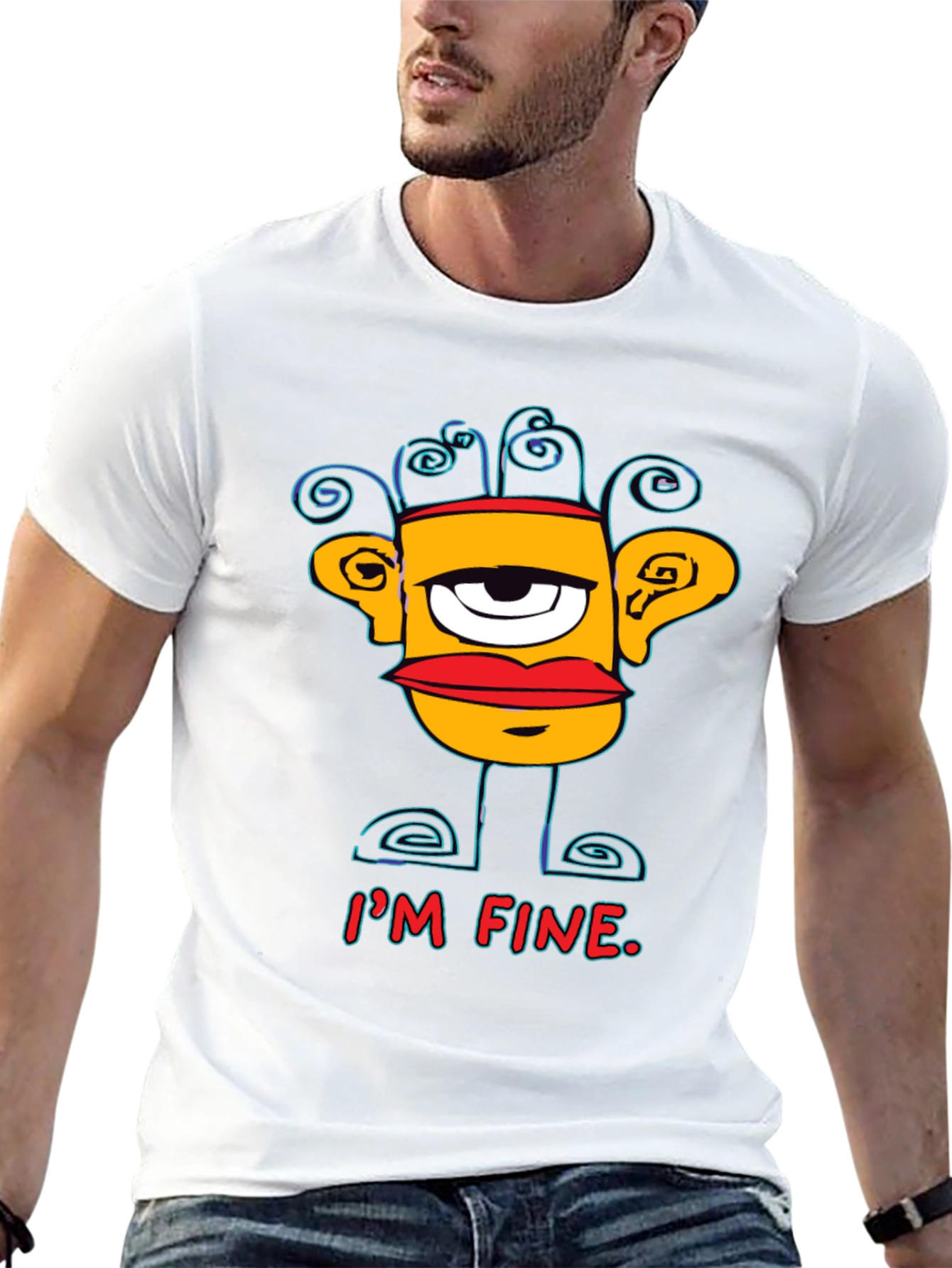 Im Fine Graphic Print Mens T-Shirt