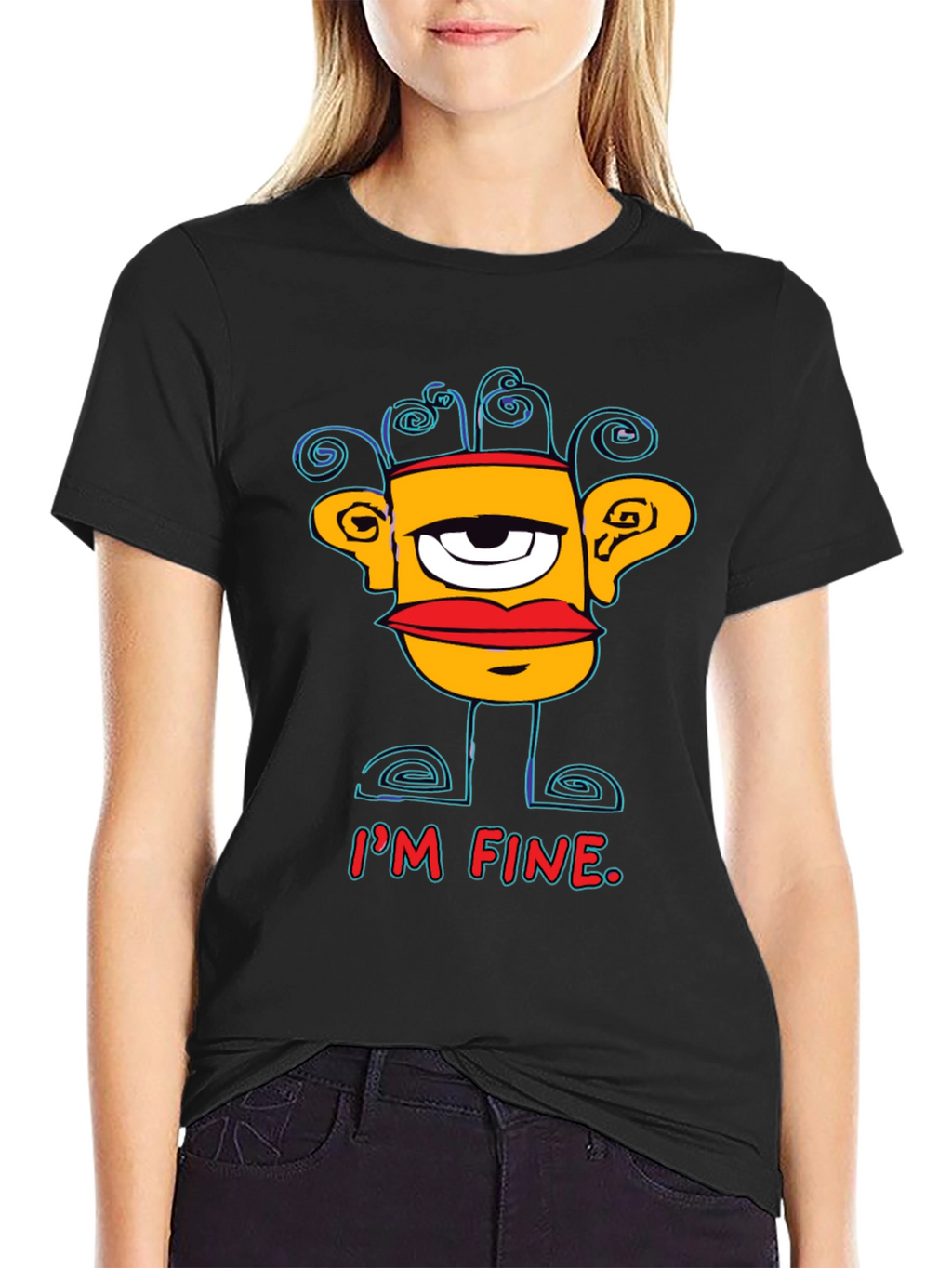 Im Fine Graphic Print Mens T-Shirt