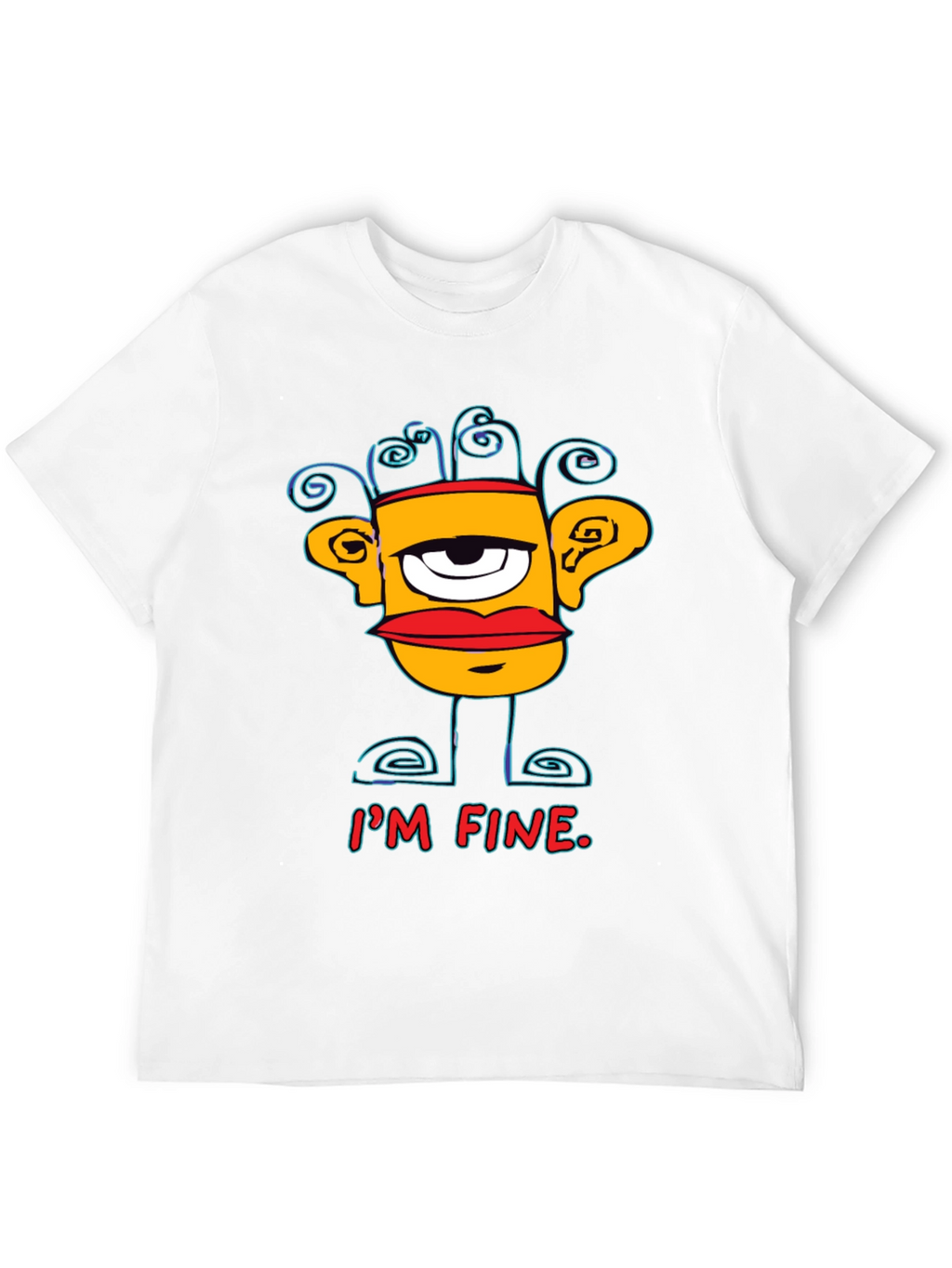 Im Fine Graphic Print Mens T-Shirt