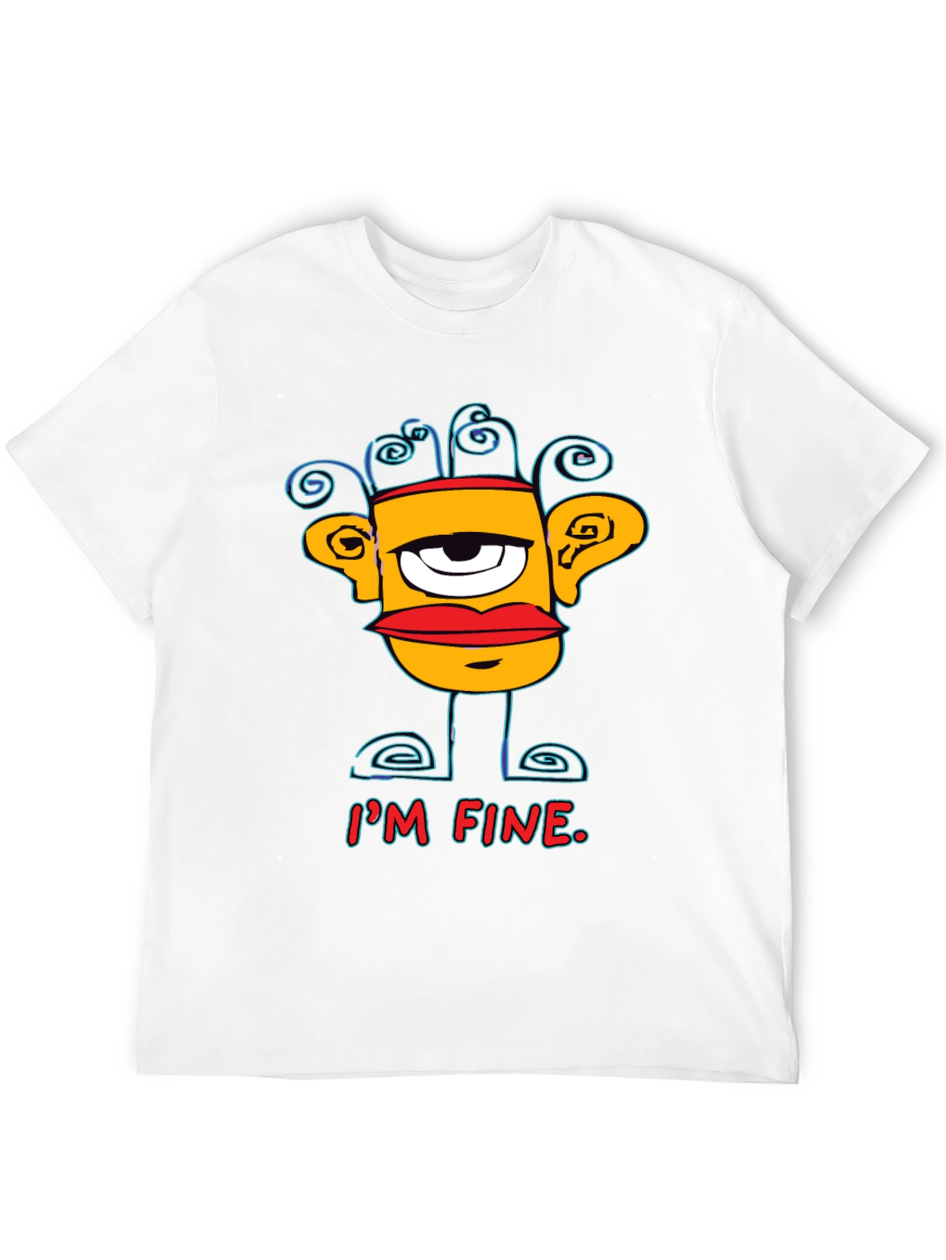 Im Fine Graphic Print Mens T-Shirt