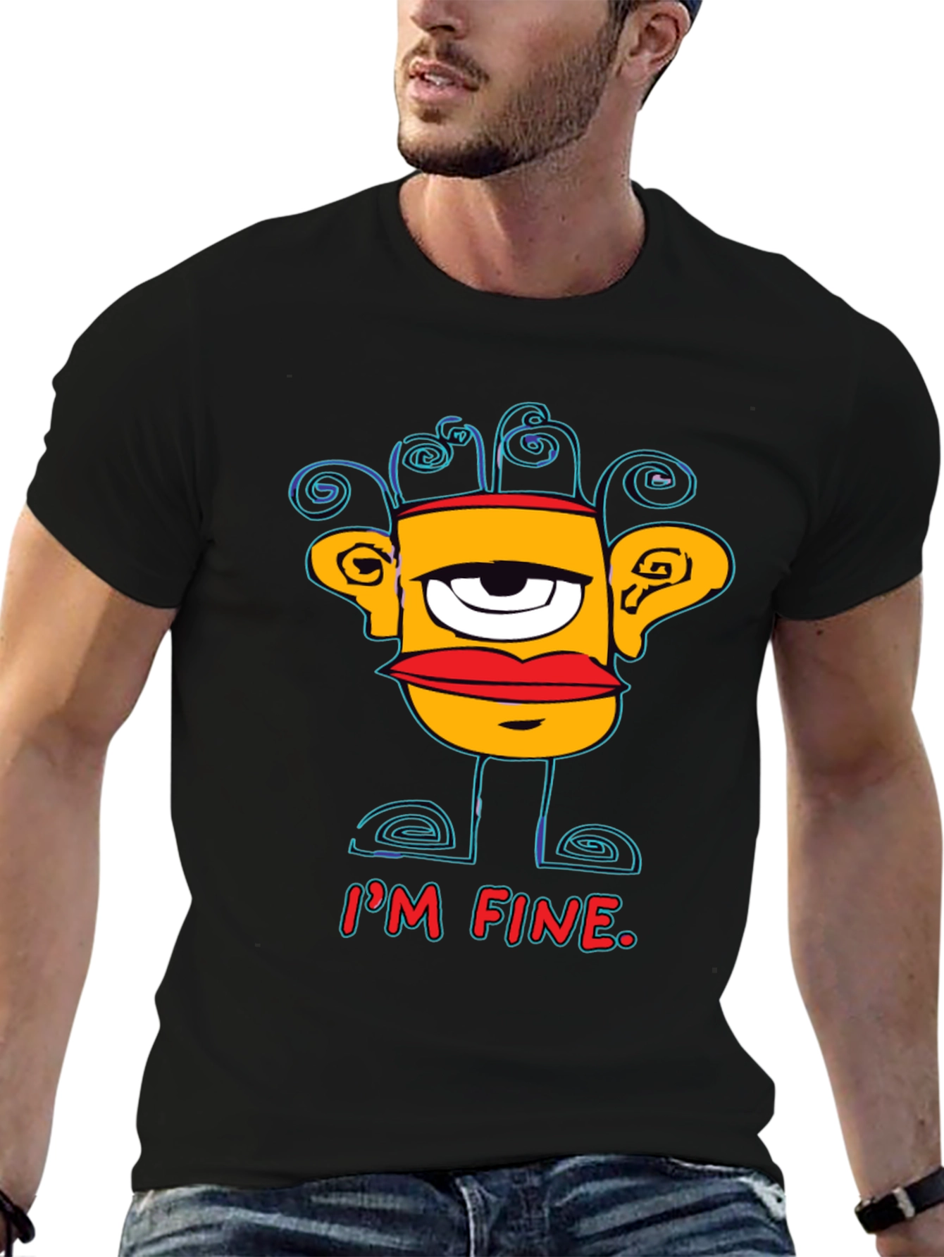 Im Fine Graphic Print Mens T-Shirt