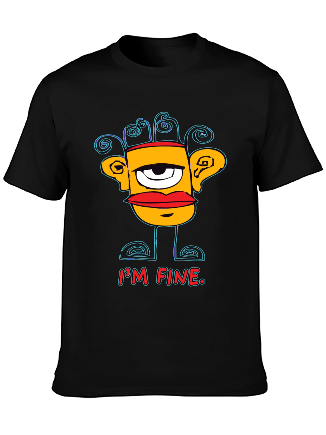 Im Fine Graphic Print Mens T-Shirt