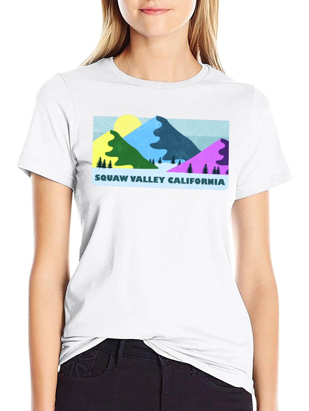Squaw Valley California Graphic Tee - Black
