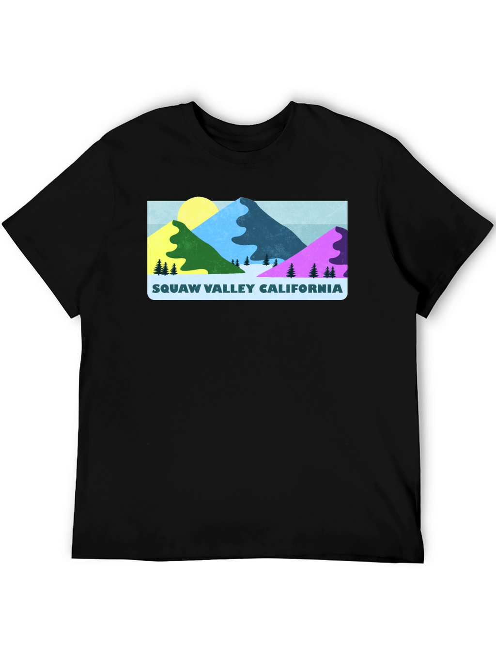 Squaw Valley California Graphic Tee - Black