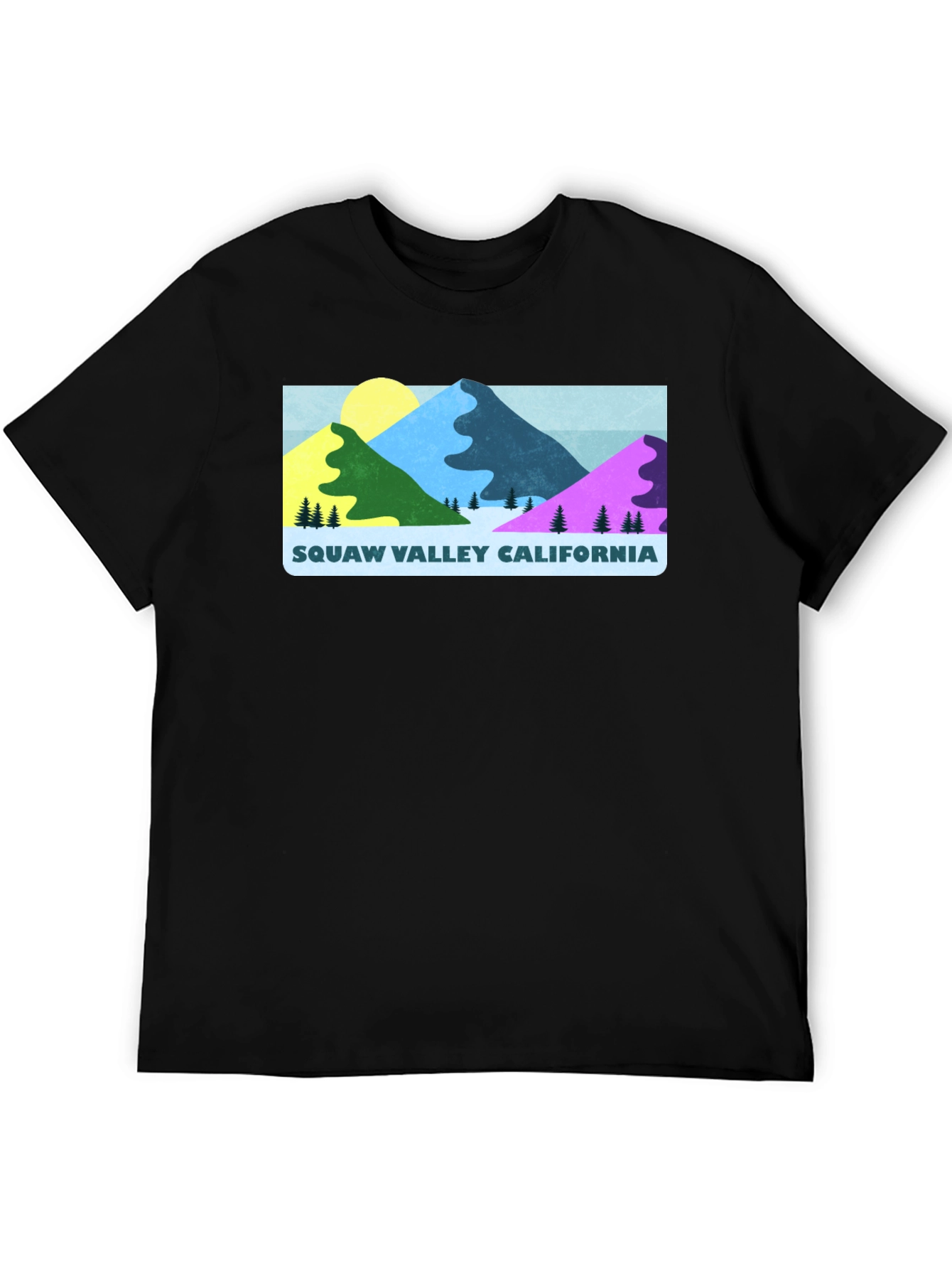Squaw Valley California Graphic Tee - Black