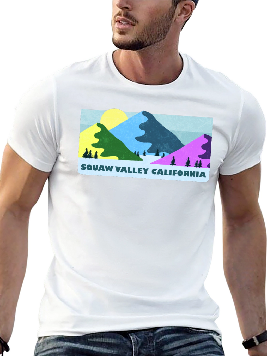 Squaw Valley California Graphic Tee - Black