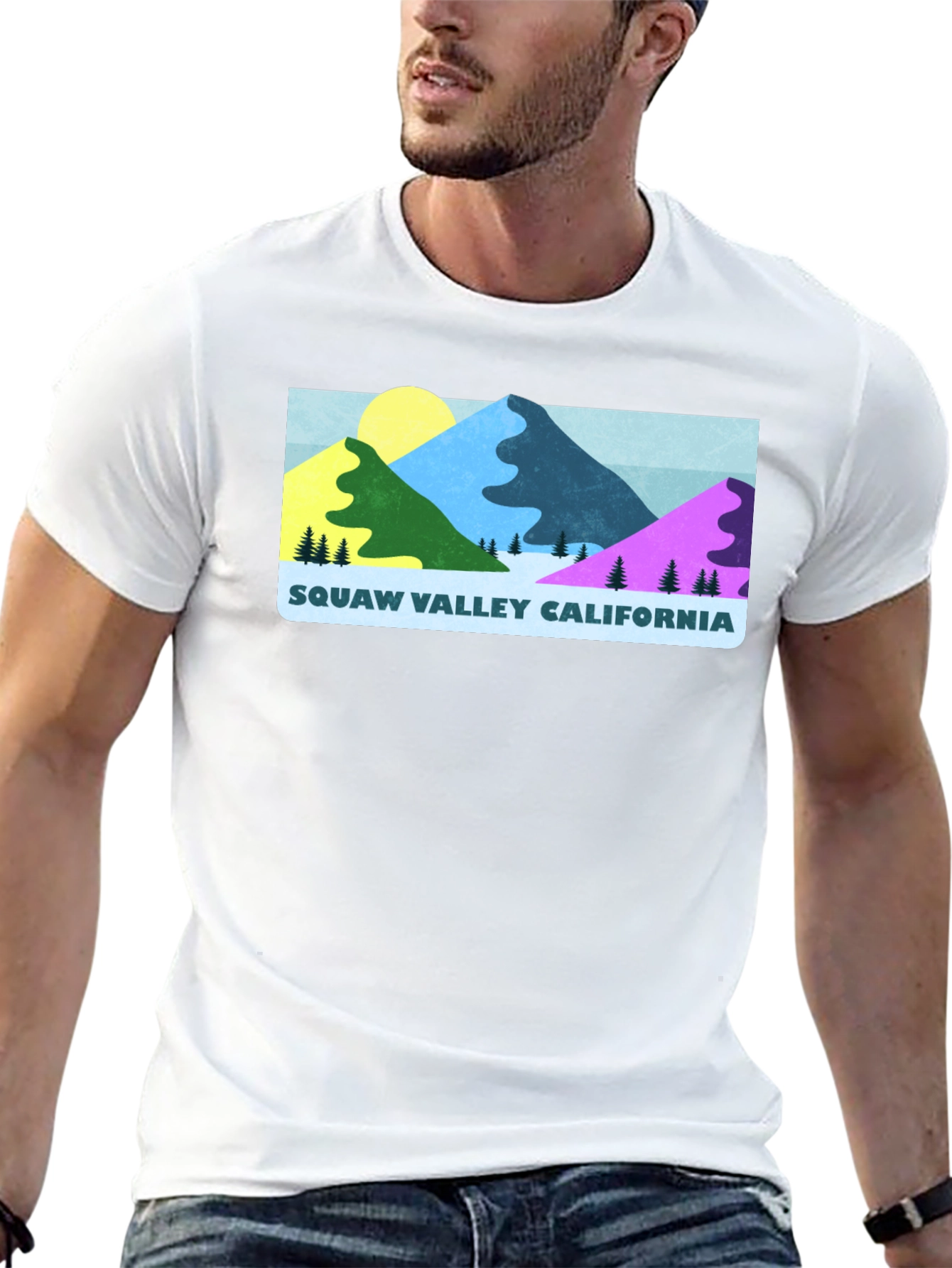 Squaw Valley California Graphic Tee - Black