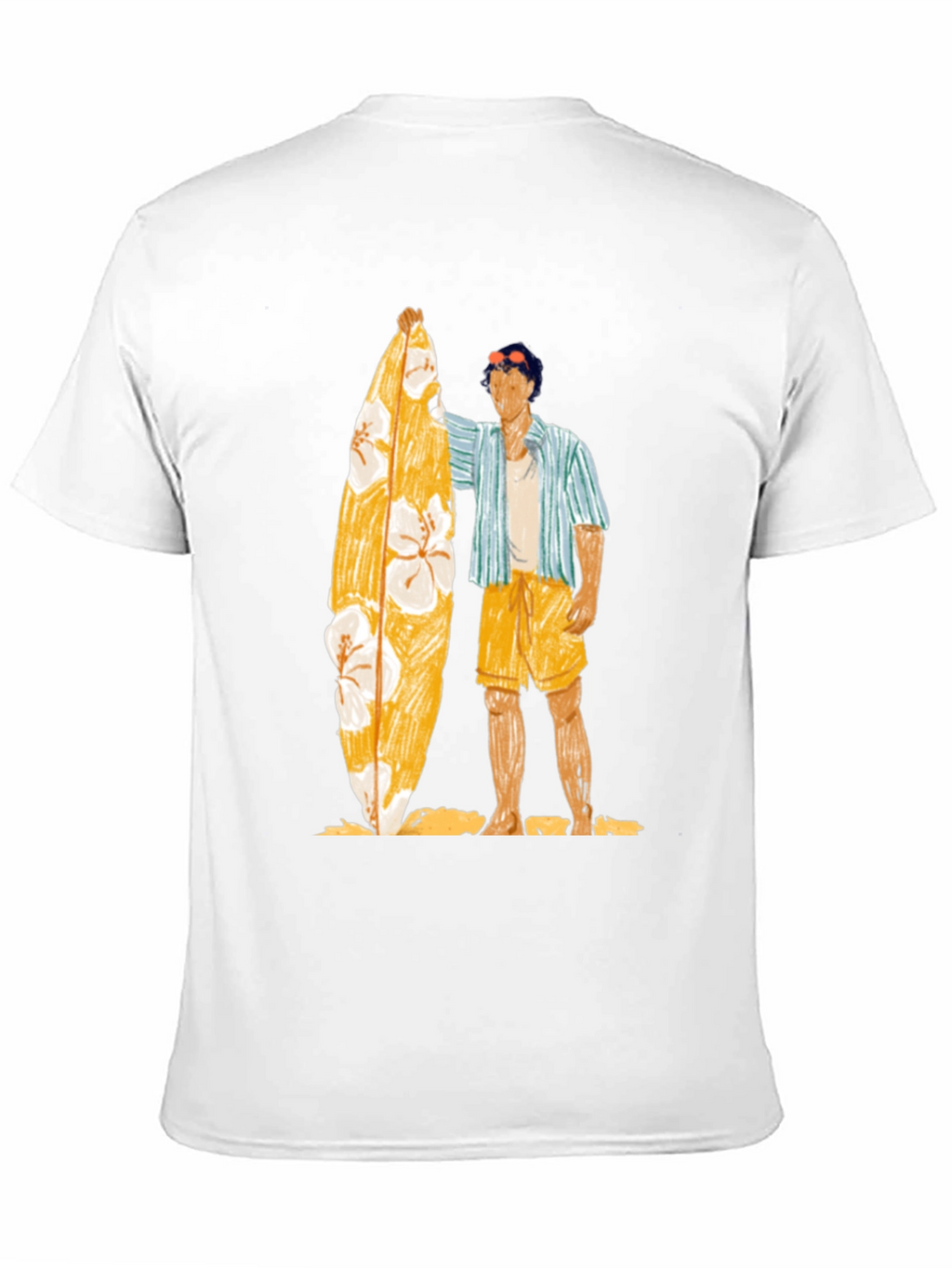 Surfer Graphic Tee - Casual Black T-Shirt