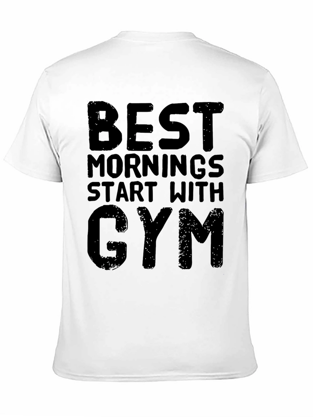 Gym Motivation T-Shirt: Best Mornings Start With Gym