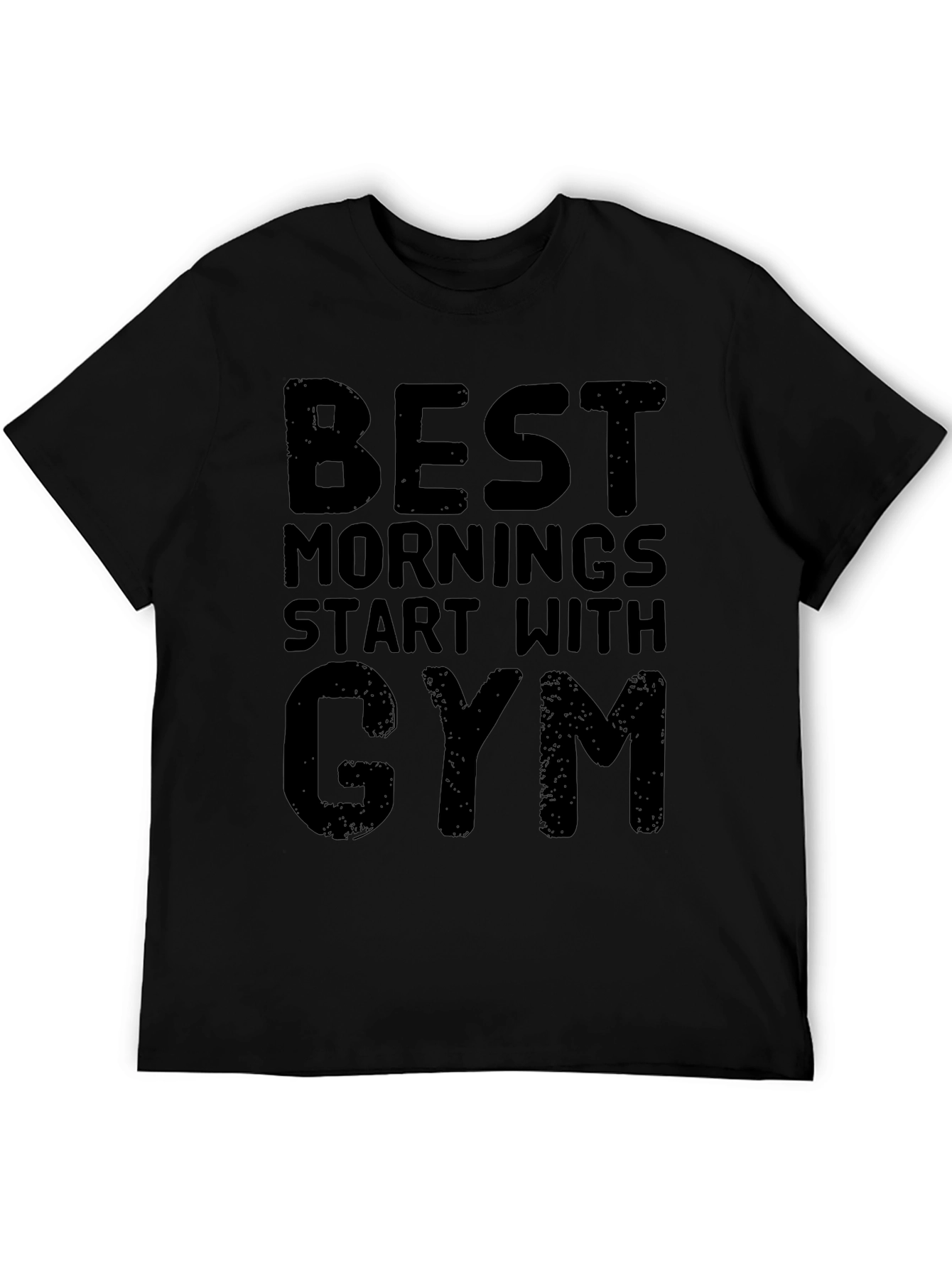 Gym Motivation T-Shirt: Best Mornings Start With Gym