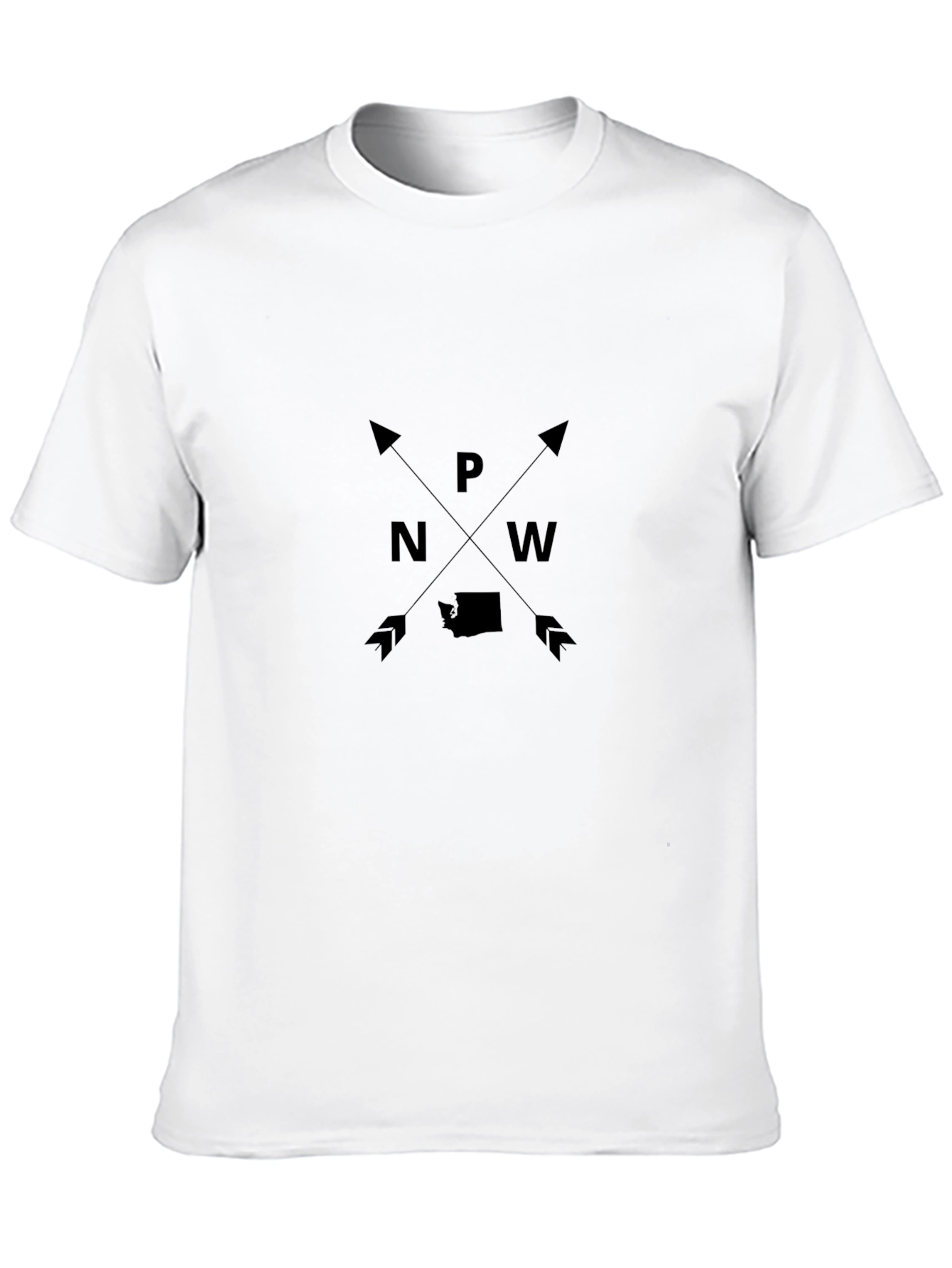 PNW Arrow Graphic T-Shirt - Unisex Black Tee