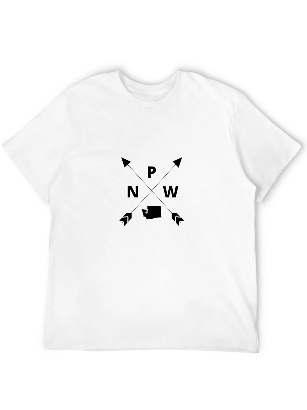 PNW Arrow Graphic T-Shirt - Unisex Black Tee