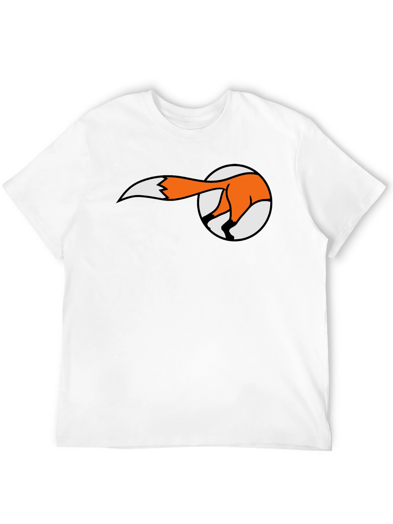 Fox Tail T-Shirt - Fun Animal Graphic Tee