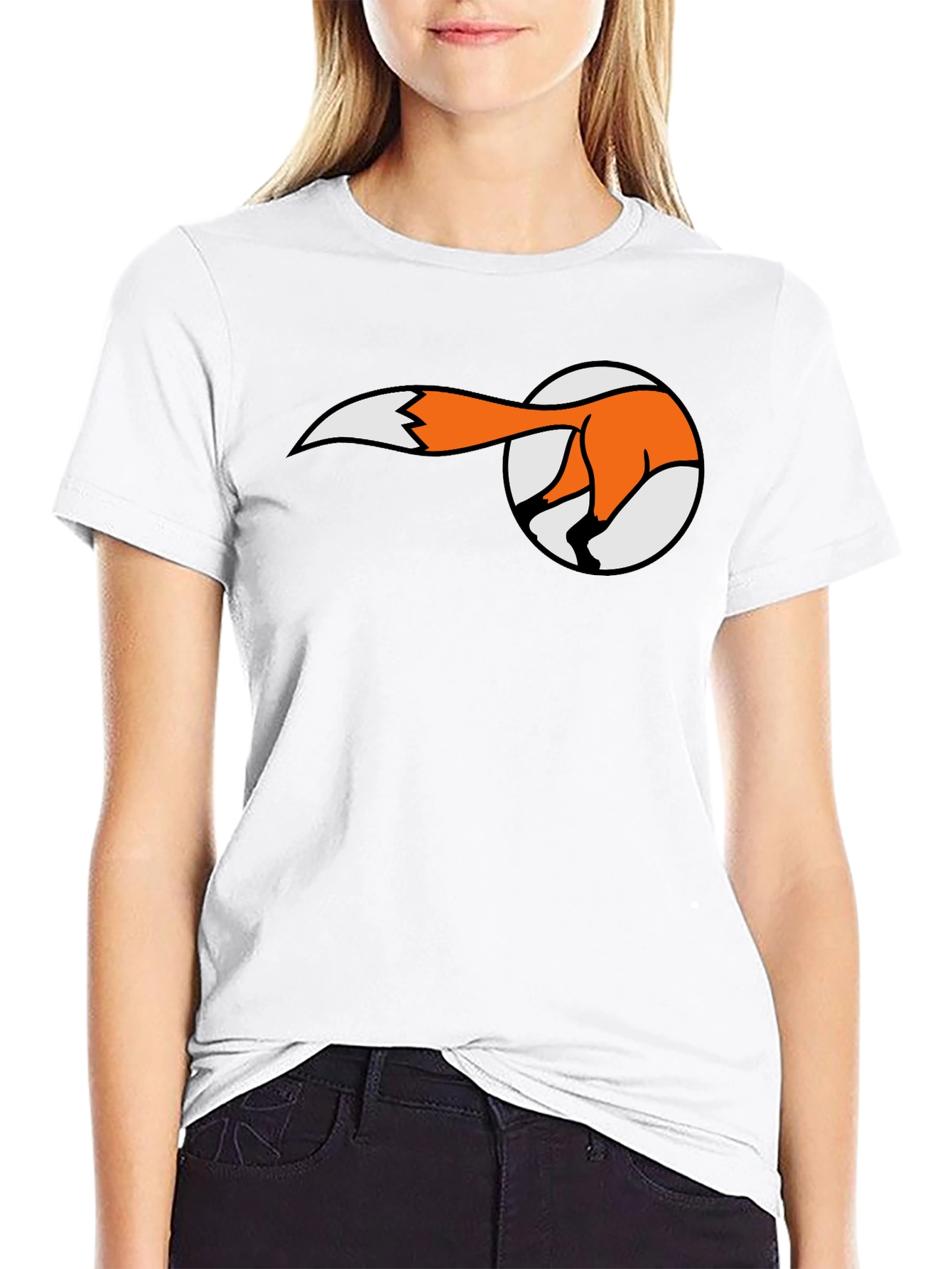 Fox Tail T-Shirt - Fun Animal Graphic Tee