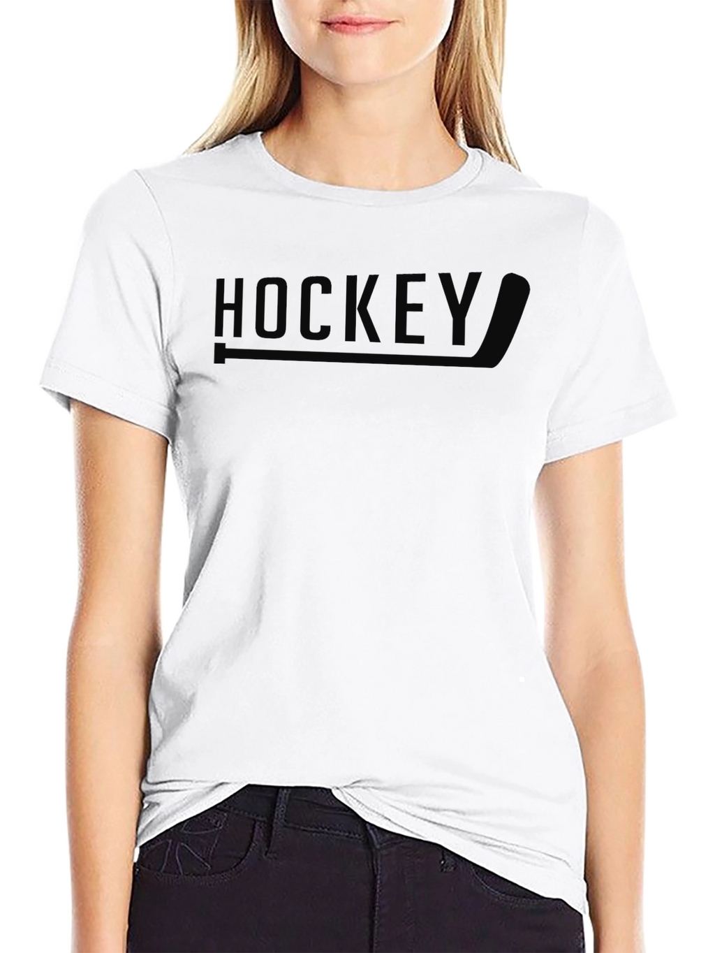 Black Hockey Graphic Tee - Stylish Sportswear