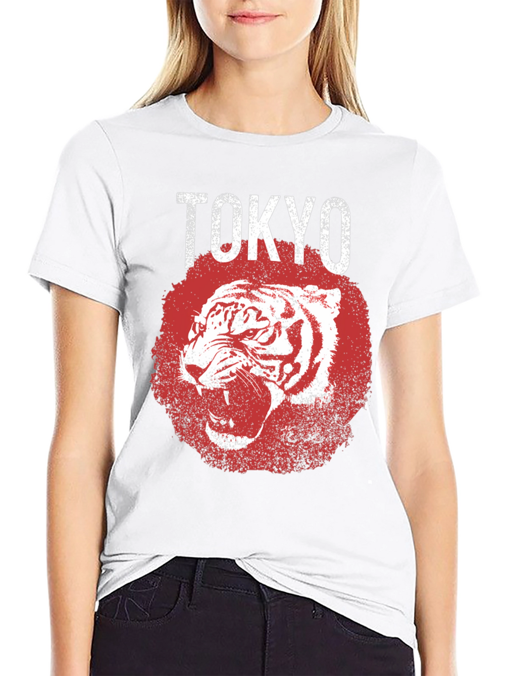 Tokyo Tiger Graphic Tee - Mens Black T-Shirt