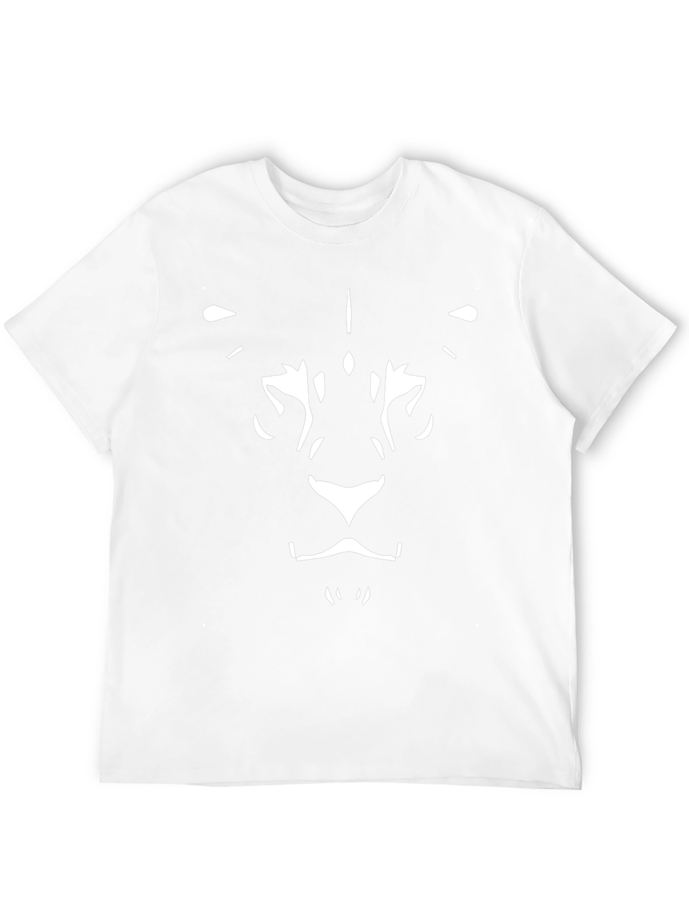 Lion Face Graphic Black T-Shirt