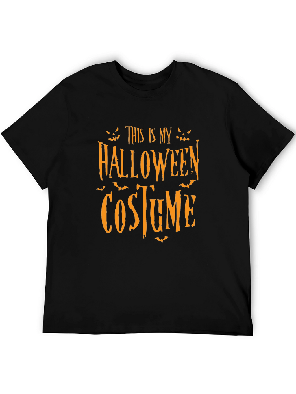 Halloween Costume Graphic T-Shirt - Black
