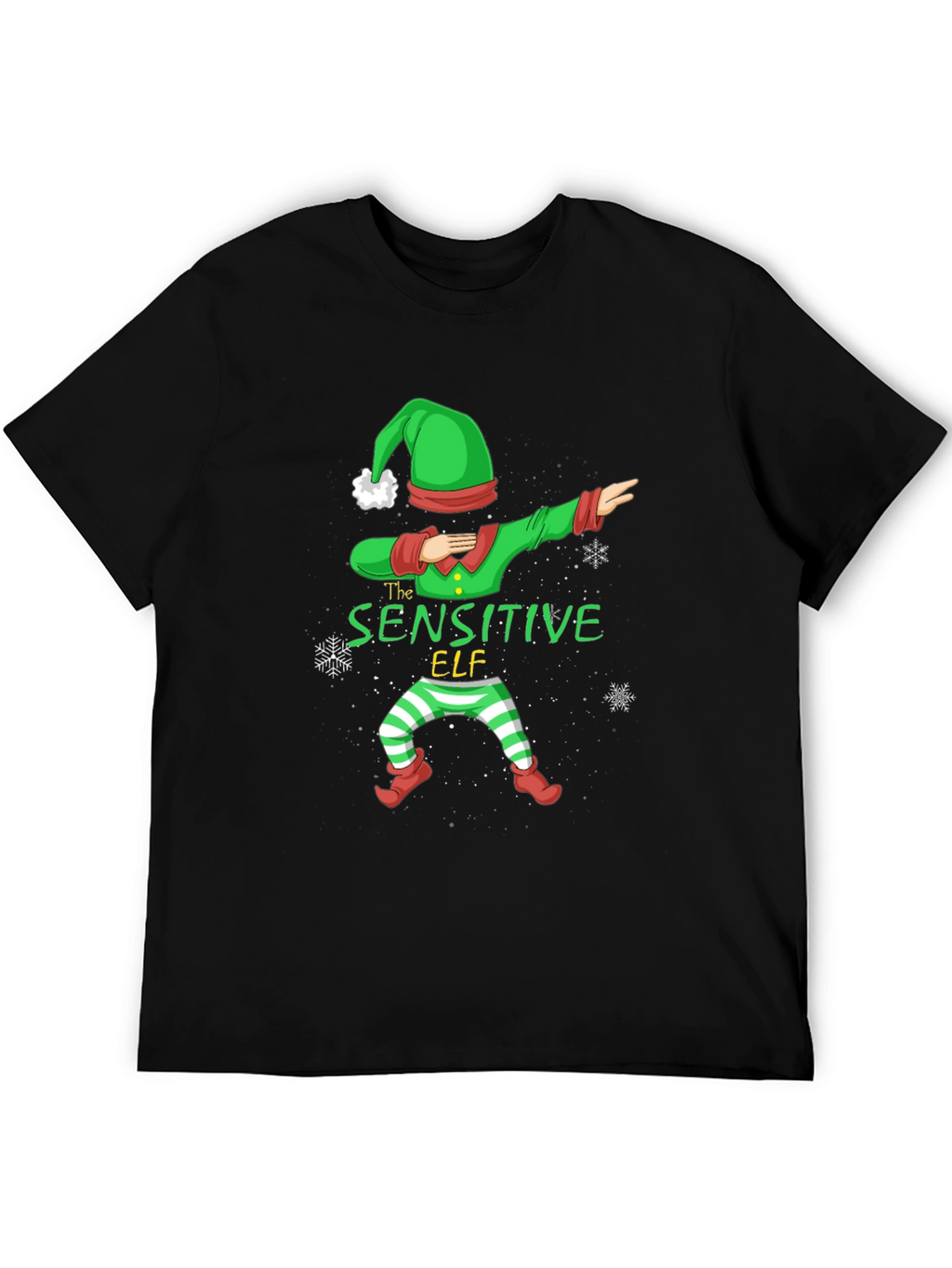 Sensitive Elf Dabbing Christmas T-Shirt