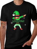 Sensitive Elf Dabbing Christmas T-Shirt