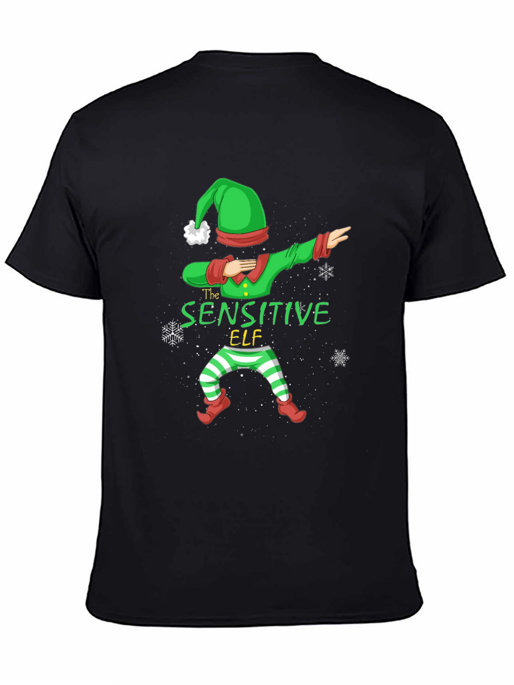 Sensitive Elf Dabbing Christmas T-Shirt