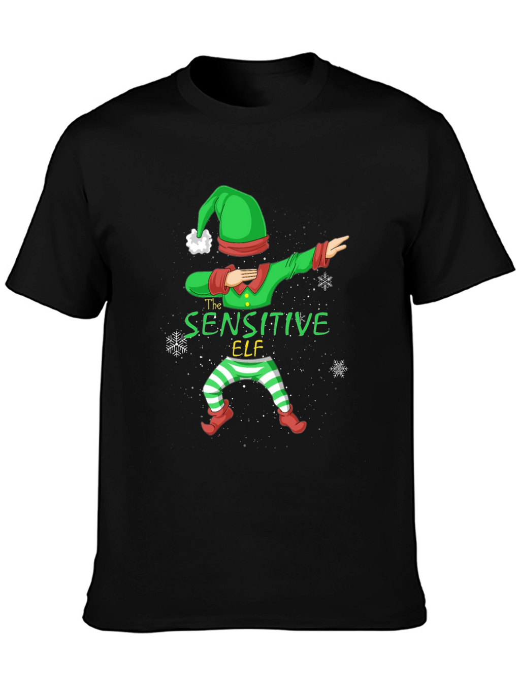 Sensitive Elf Dabbing Christmas T-Shirt