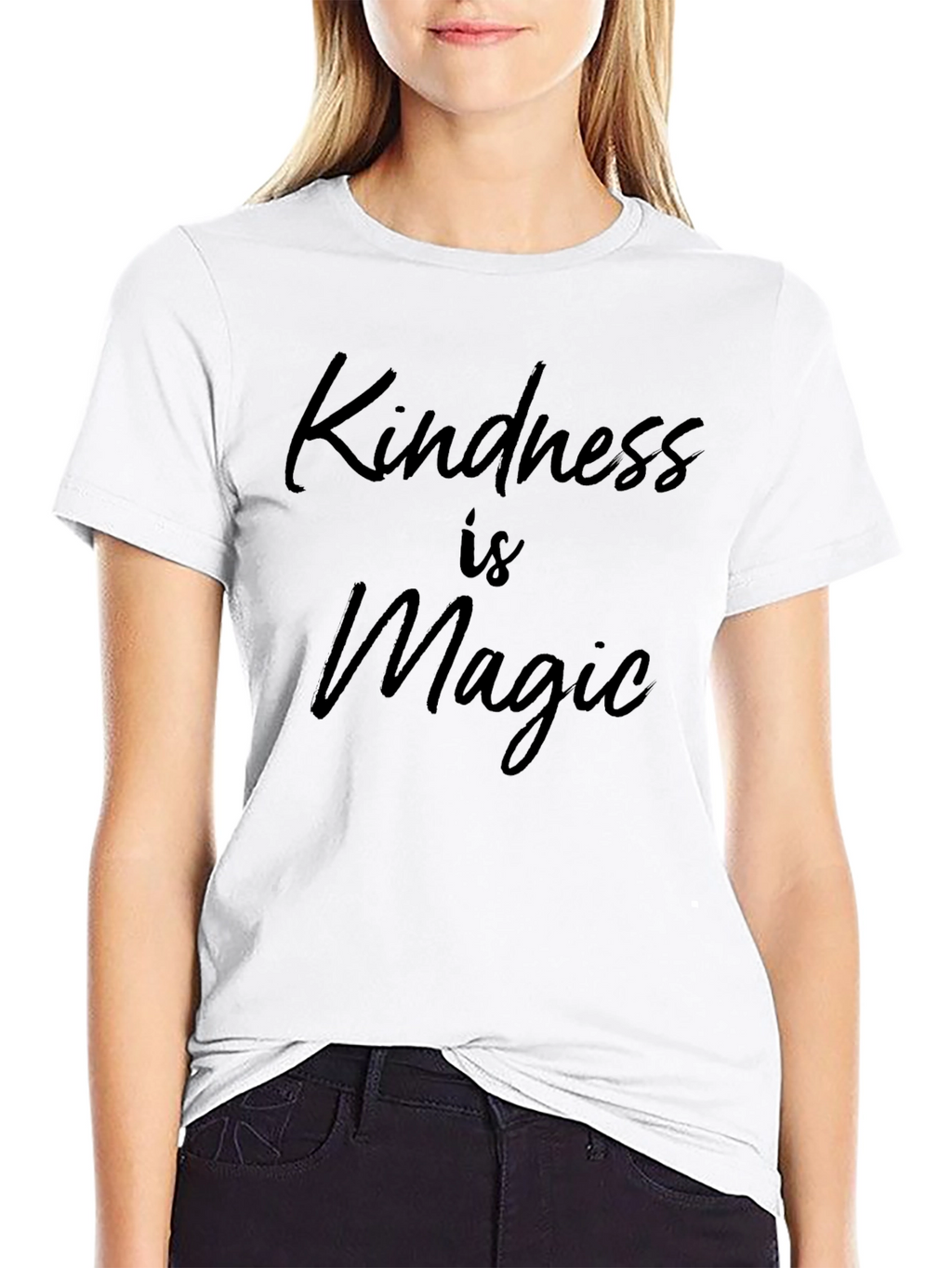 Kindness Is Magic Black Graphic Tee Shirt