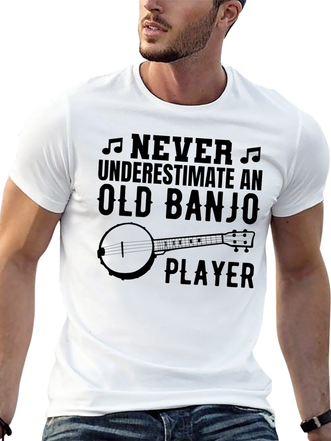 Old Banjo Player T-Shirt