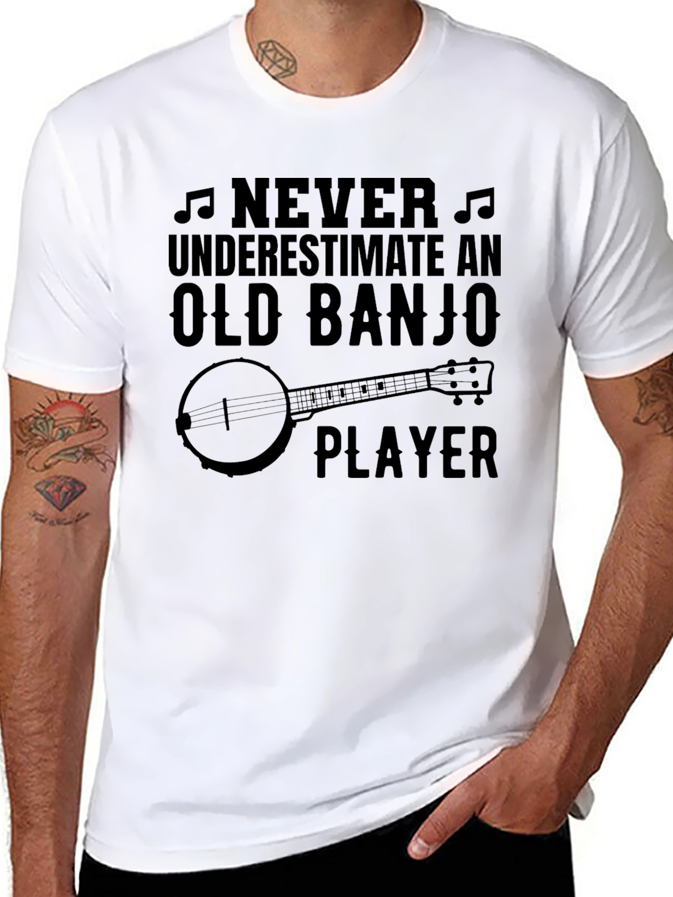 Old Banjo Player T-Shirt