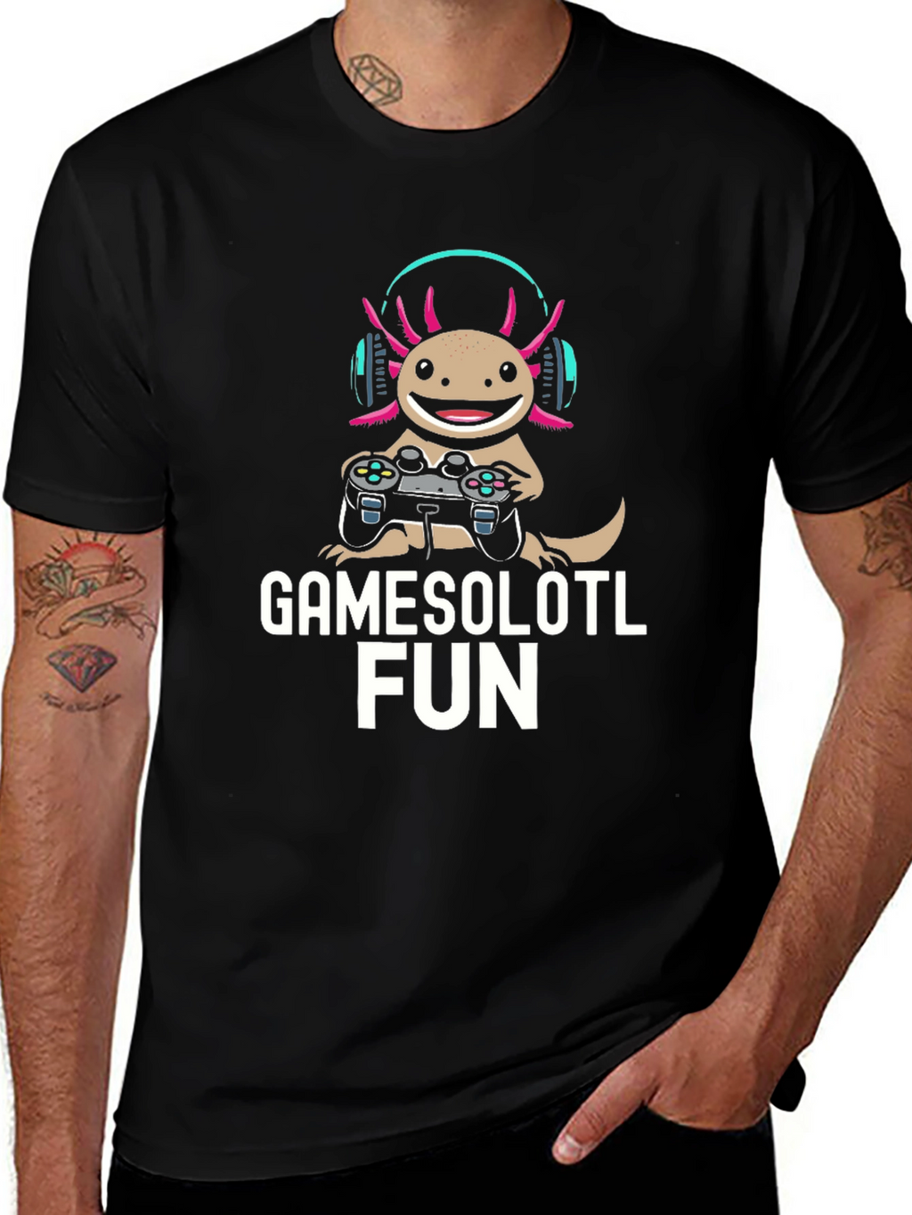 Gamesolotl Fun Gaming T-Shirt