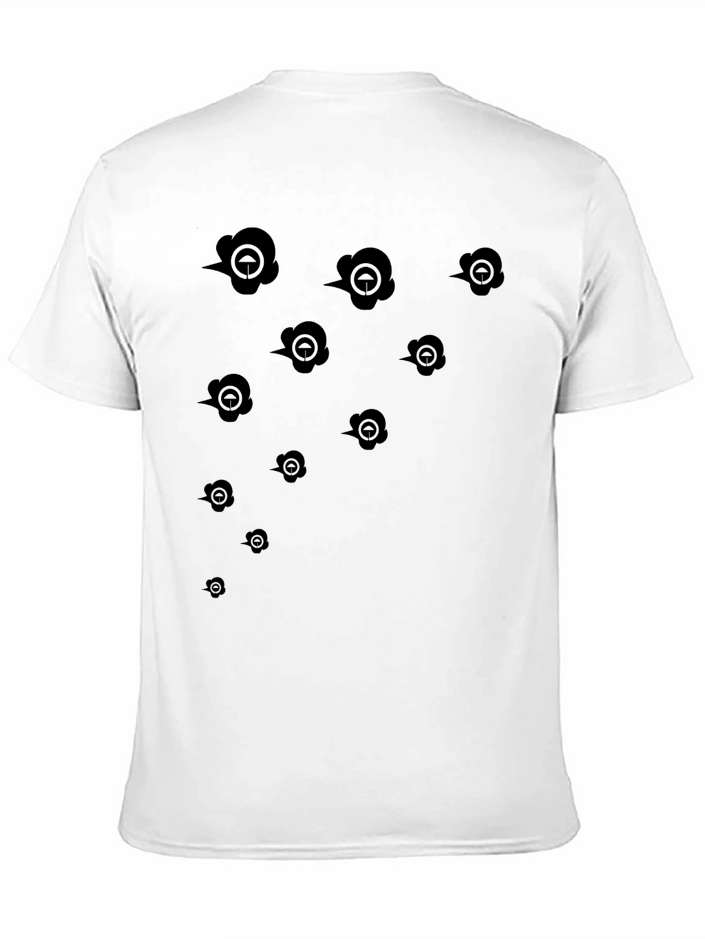 Unique Pattern Black T-Shirt