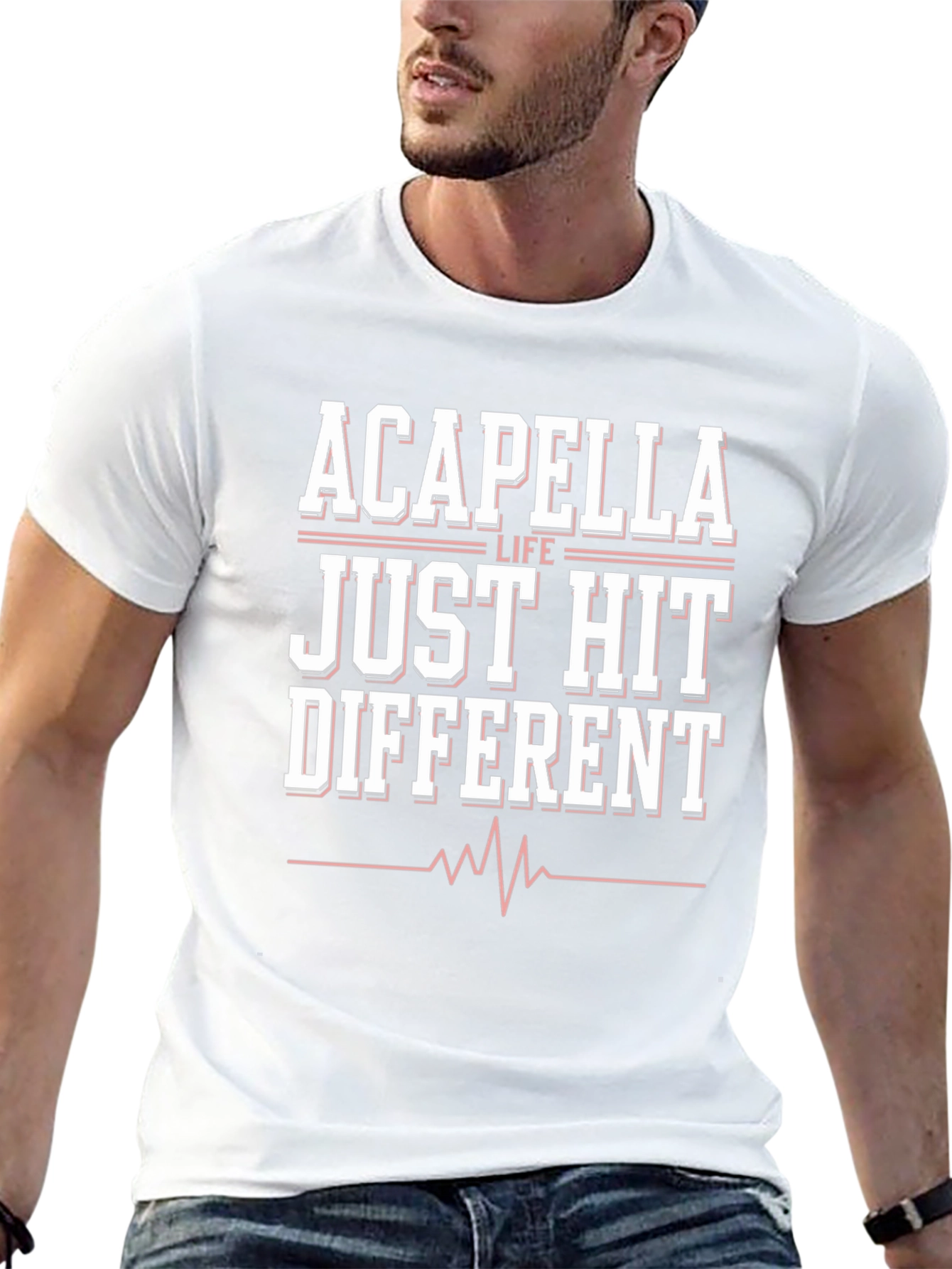 Acapella Life Just Hit Different Black Tee