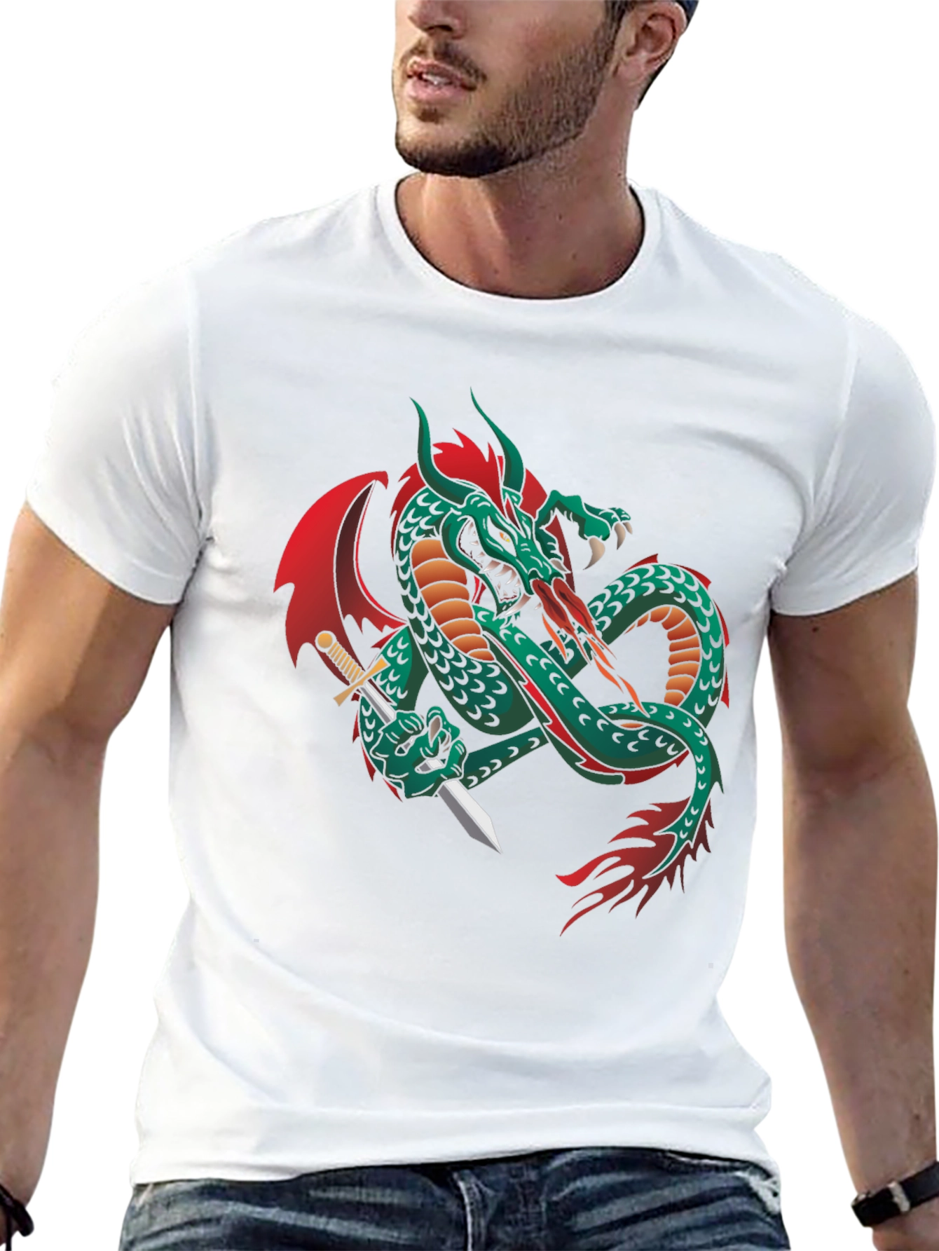 Dragon & Dagger Graphic T-Shirt