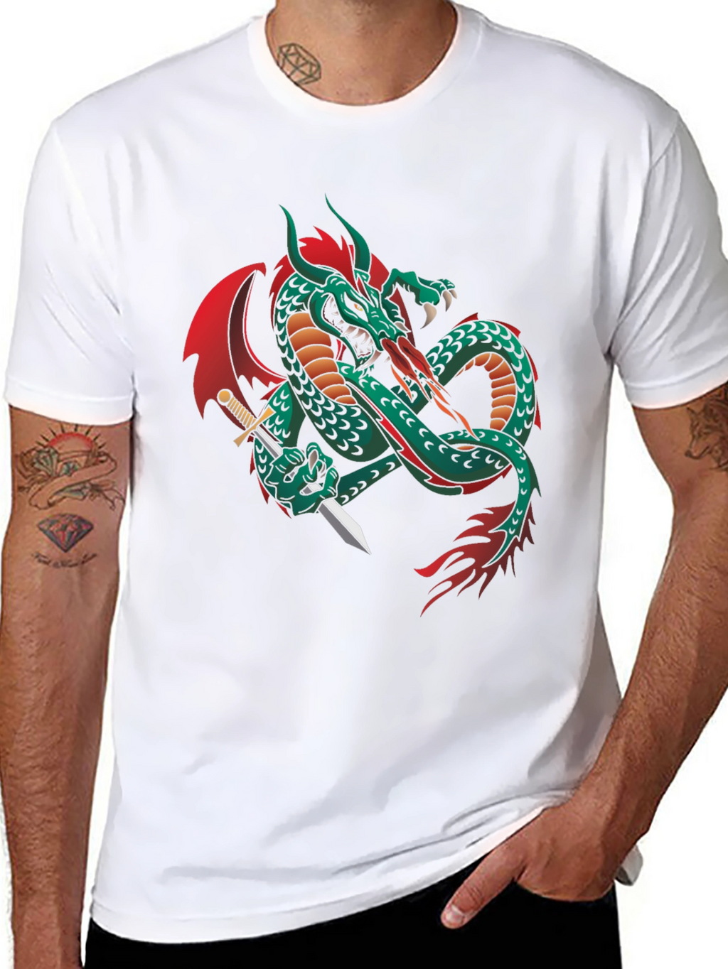 Dragon & Dagger Graphic T-Shirt