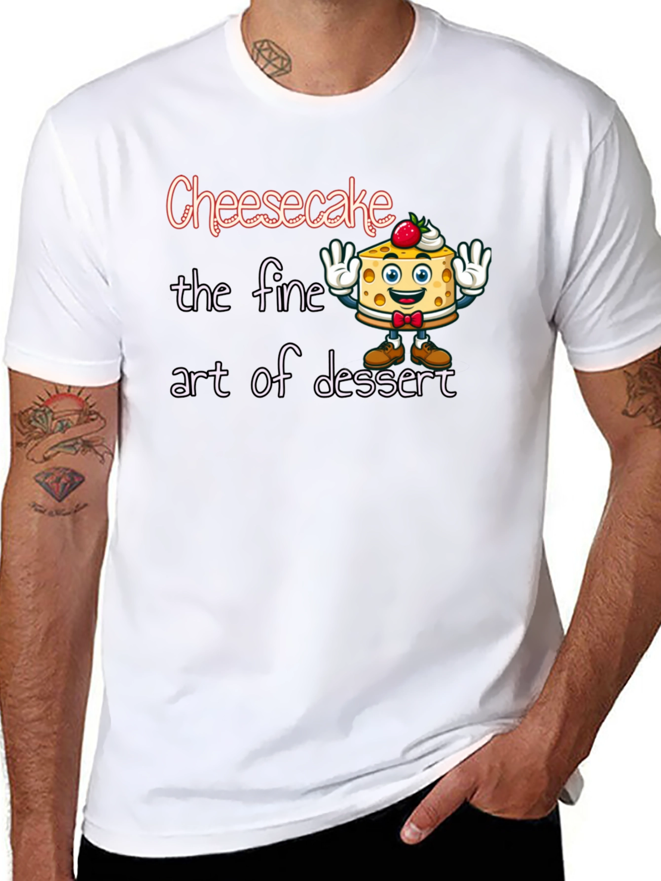 Cheesecake Dessert Art Graphic T-Shirt