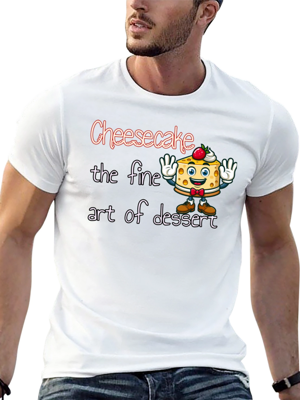 Cheesecake Dessert Art Graphic T-Shirt