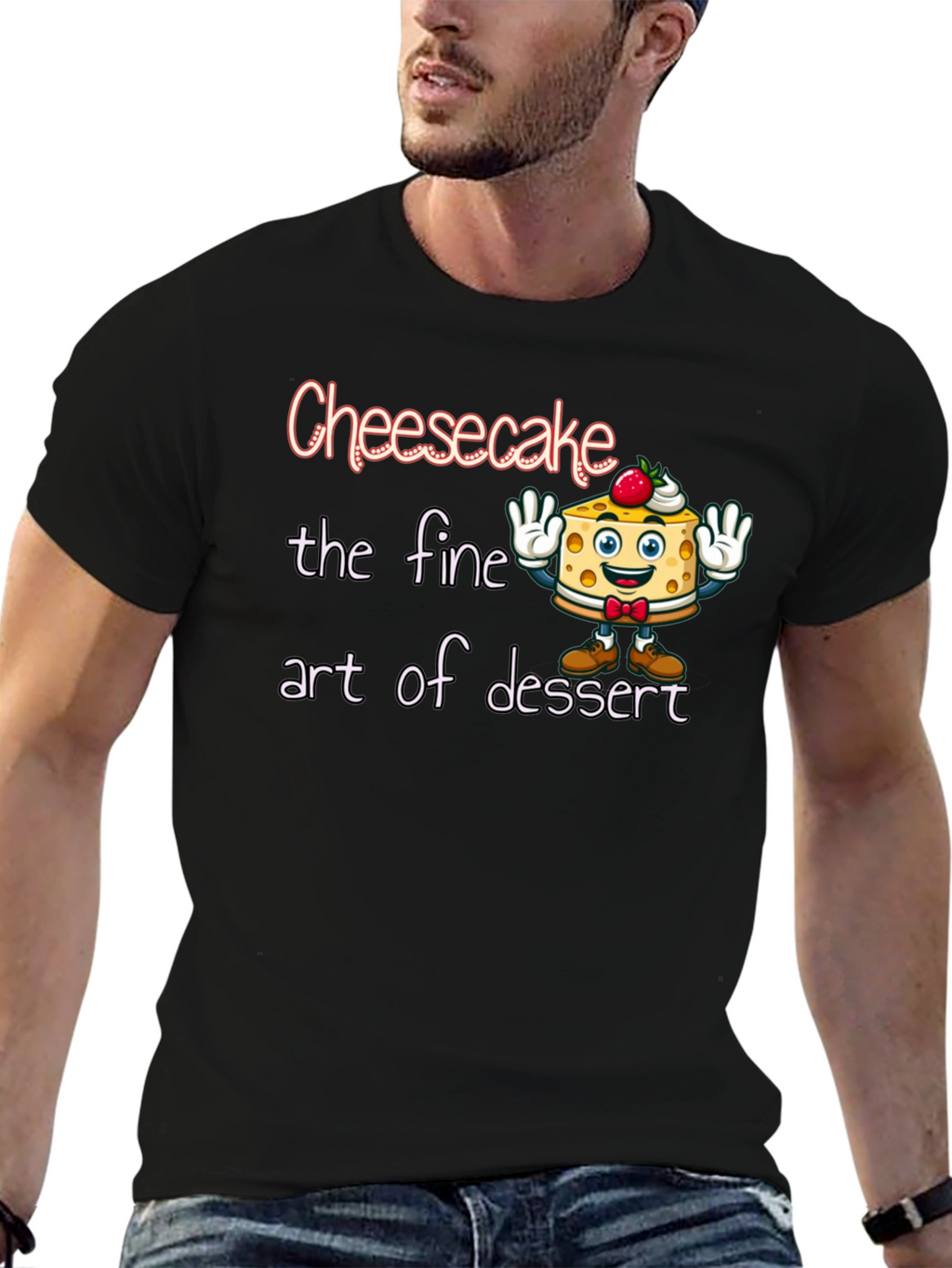 Cheesecake Dessert Art Graphic T-Shirt
