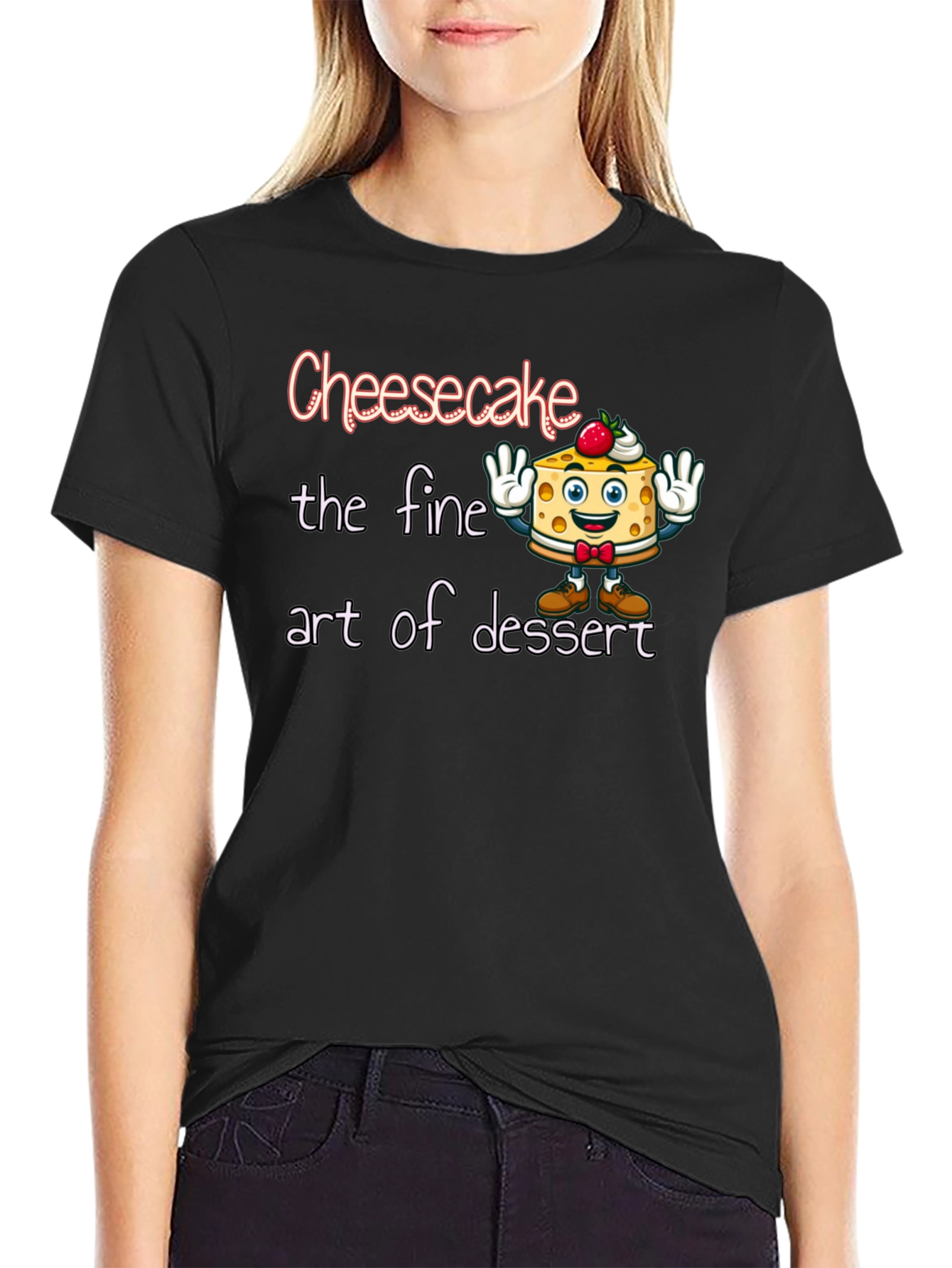 Cheesecake Dessert Art Graphic T-Shirt
