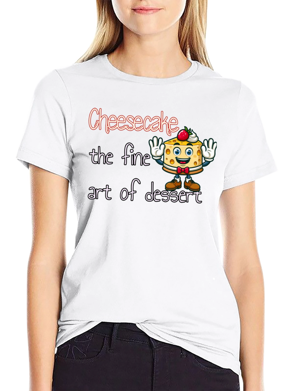 Cheesecake Dessert Art Graphic T-Shirt