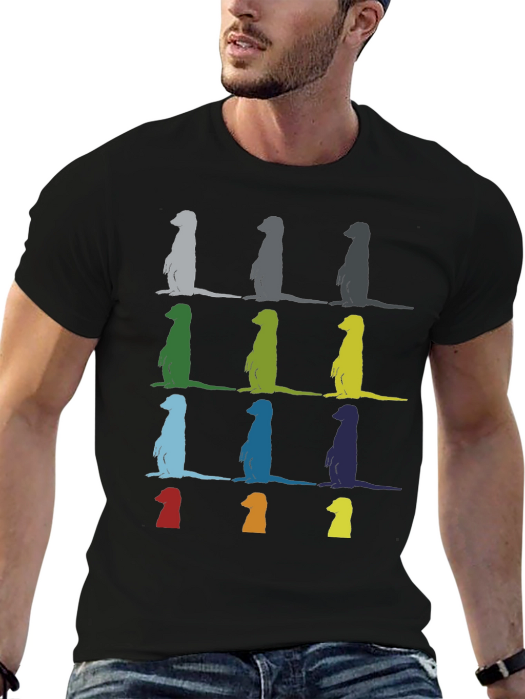Meerkat Pop Art T-Shirt - Unique Graphic Tee