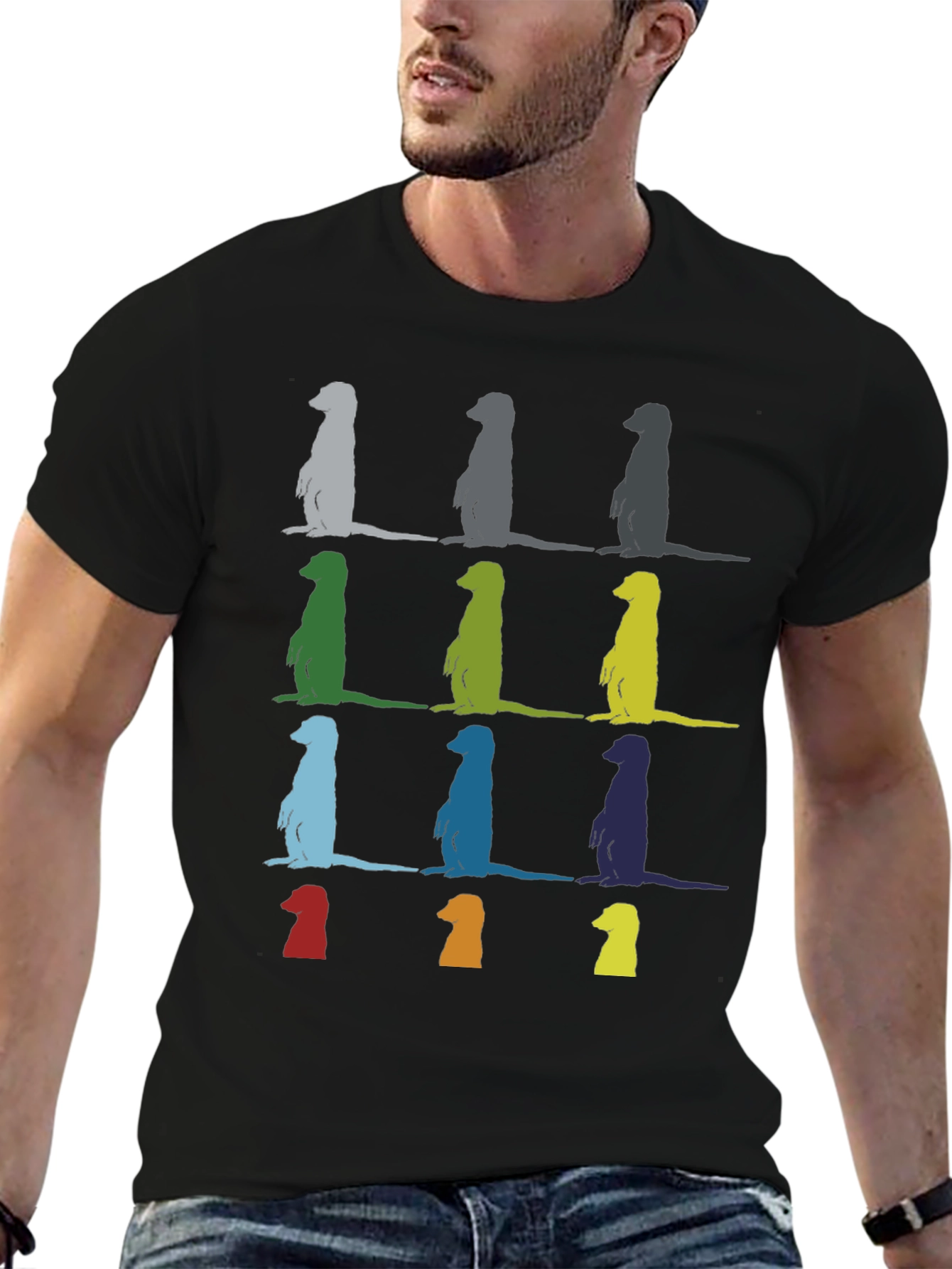 Meerkat Pop Art T-Shirt - Unique Graphic Tee
