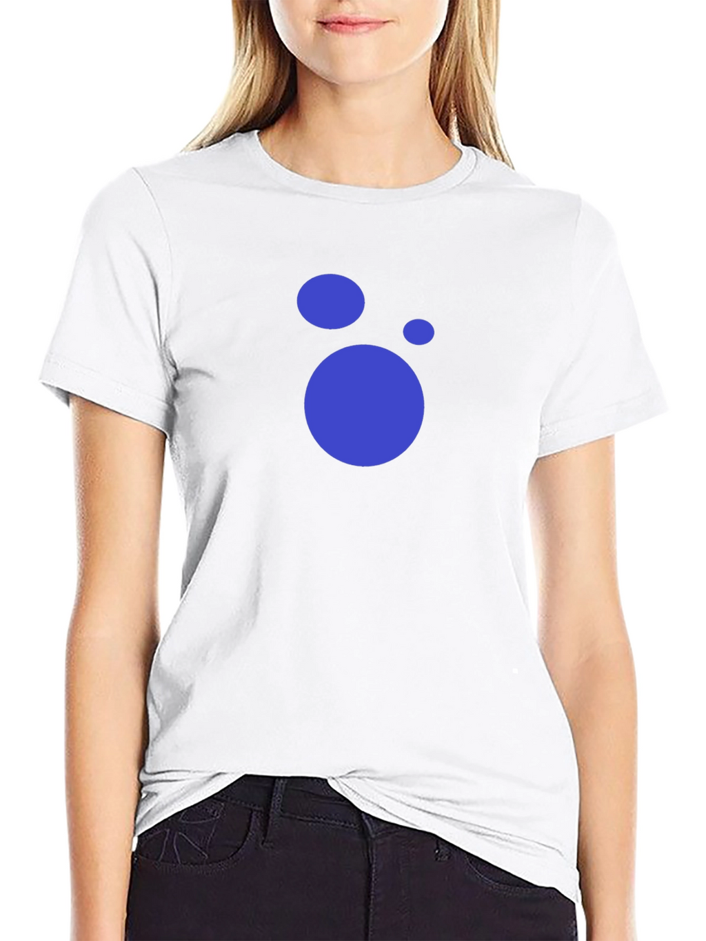 Modern Black T-Shirt with Abstract Circle Design