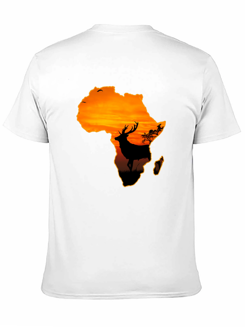 Africa Sunset Deer Graphic T-Shirt - Wildlife Tee