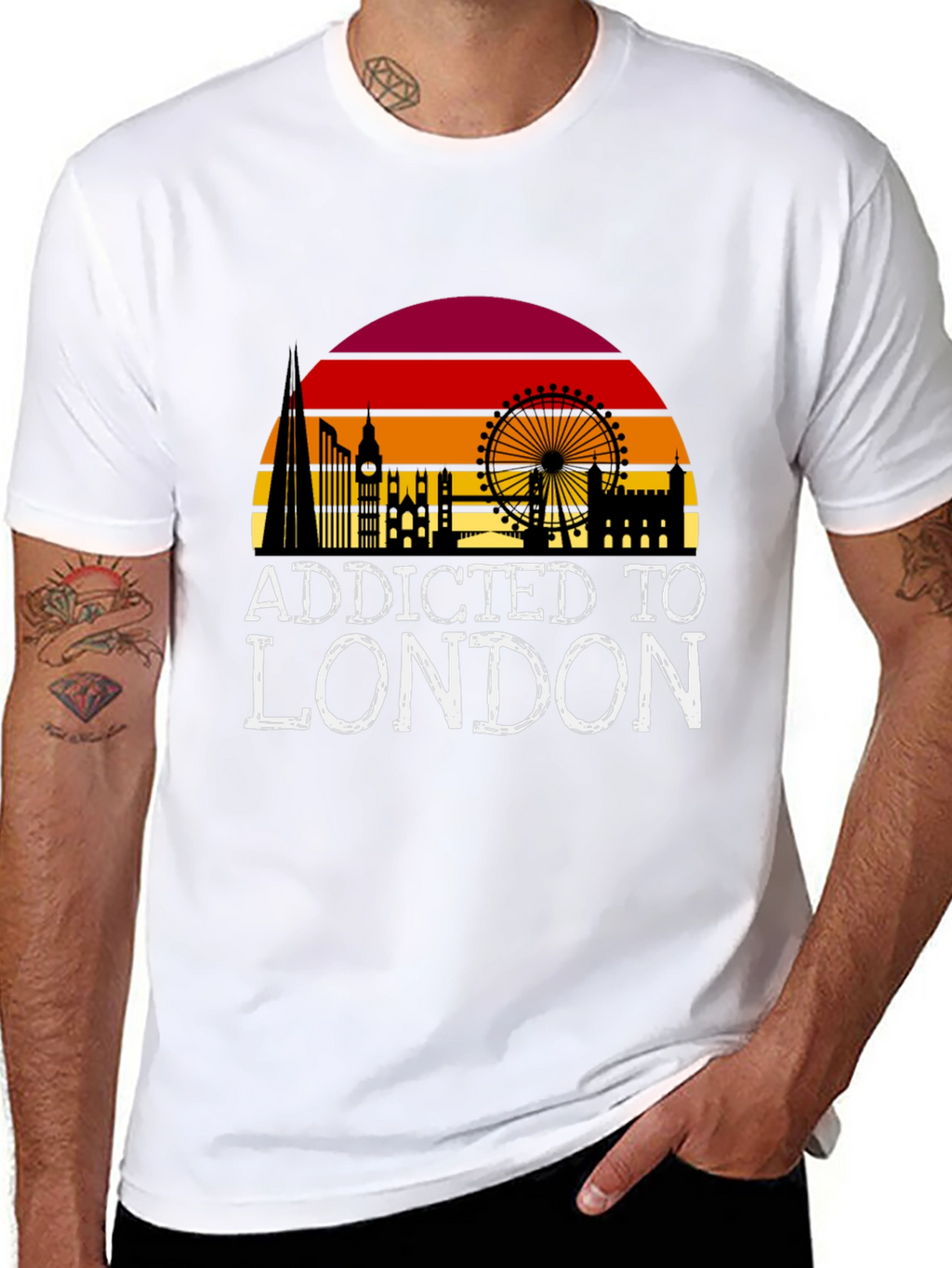 Addicted to London Black T-Shirt