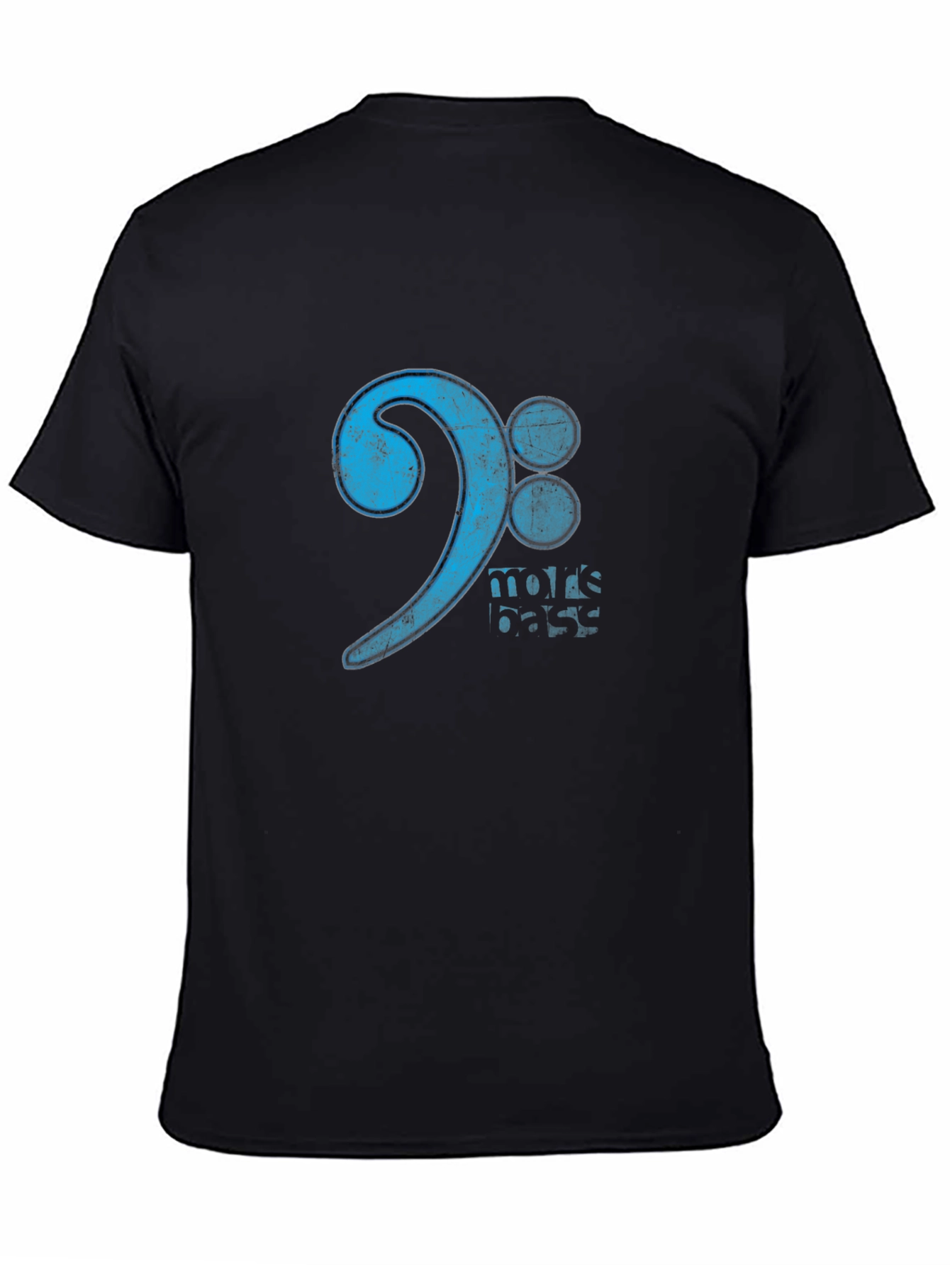 More Bass Clef Black Graphic Tee