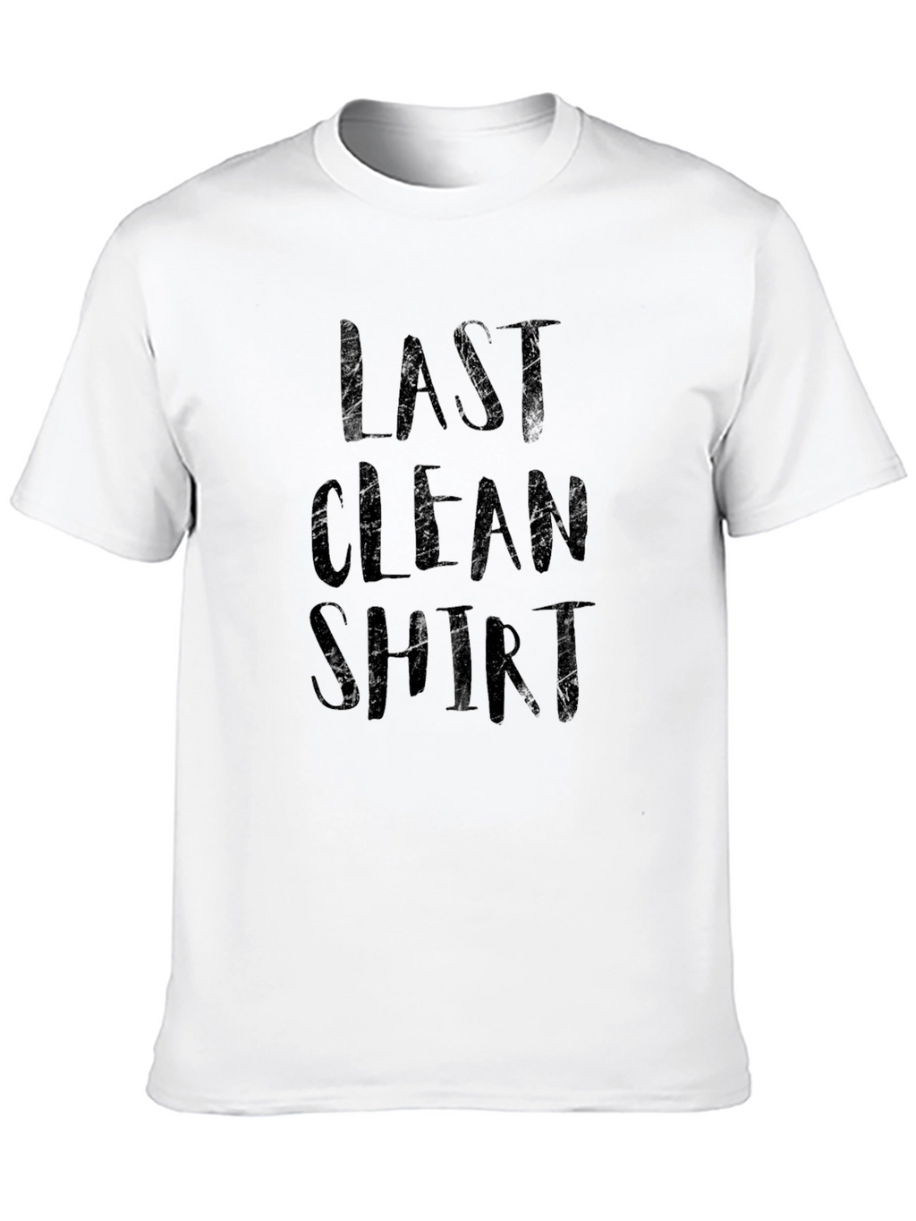 Last Clean Shirt Graphic Tee - Black Cotton T-Shirt