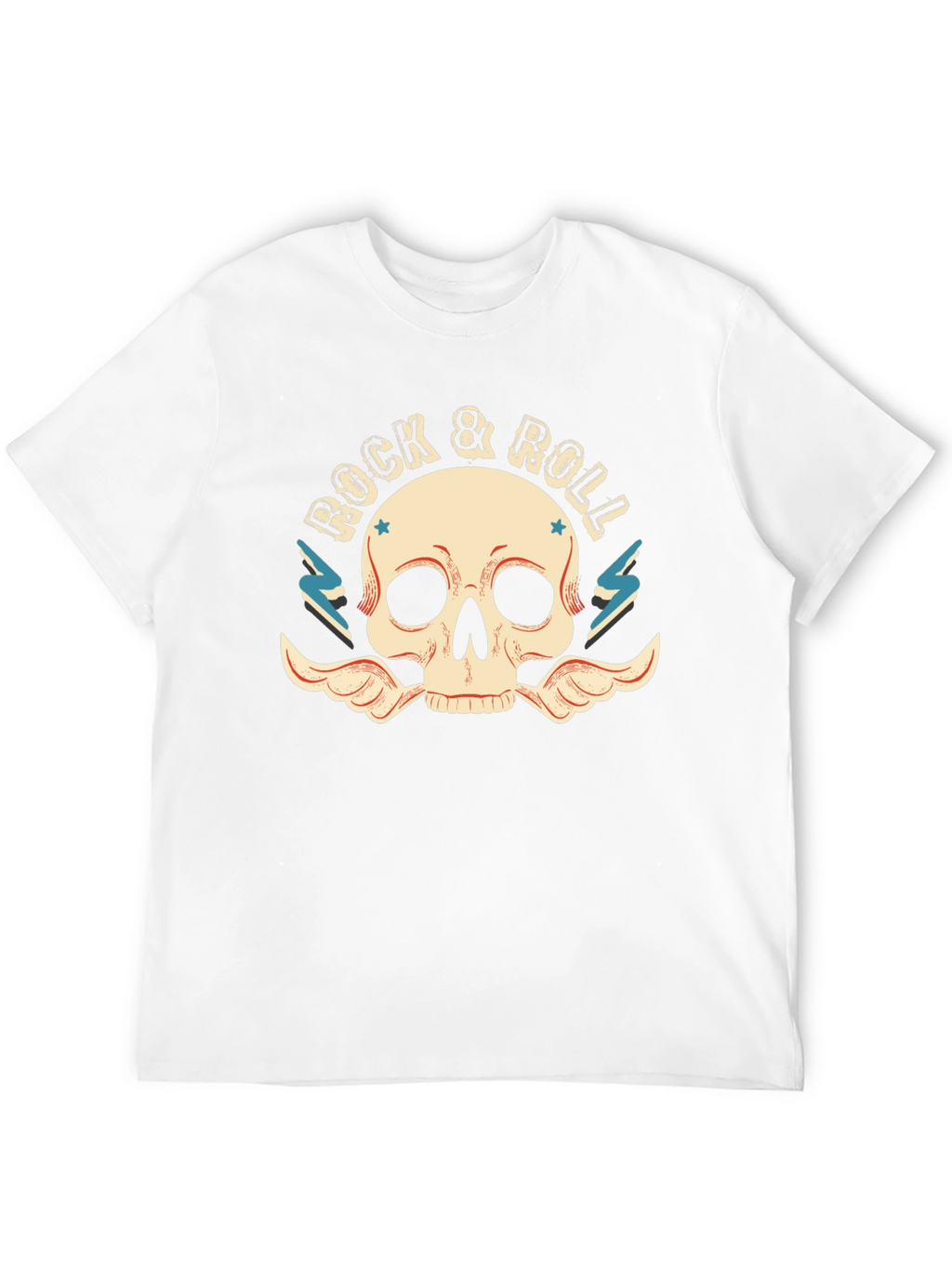 Rock & Roll Skull T-Shirt - Classic Graphic Tee