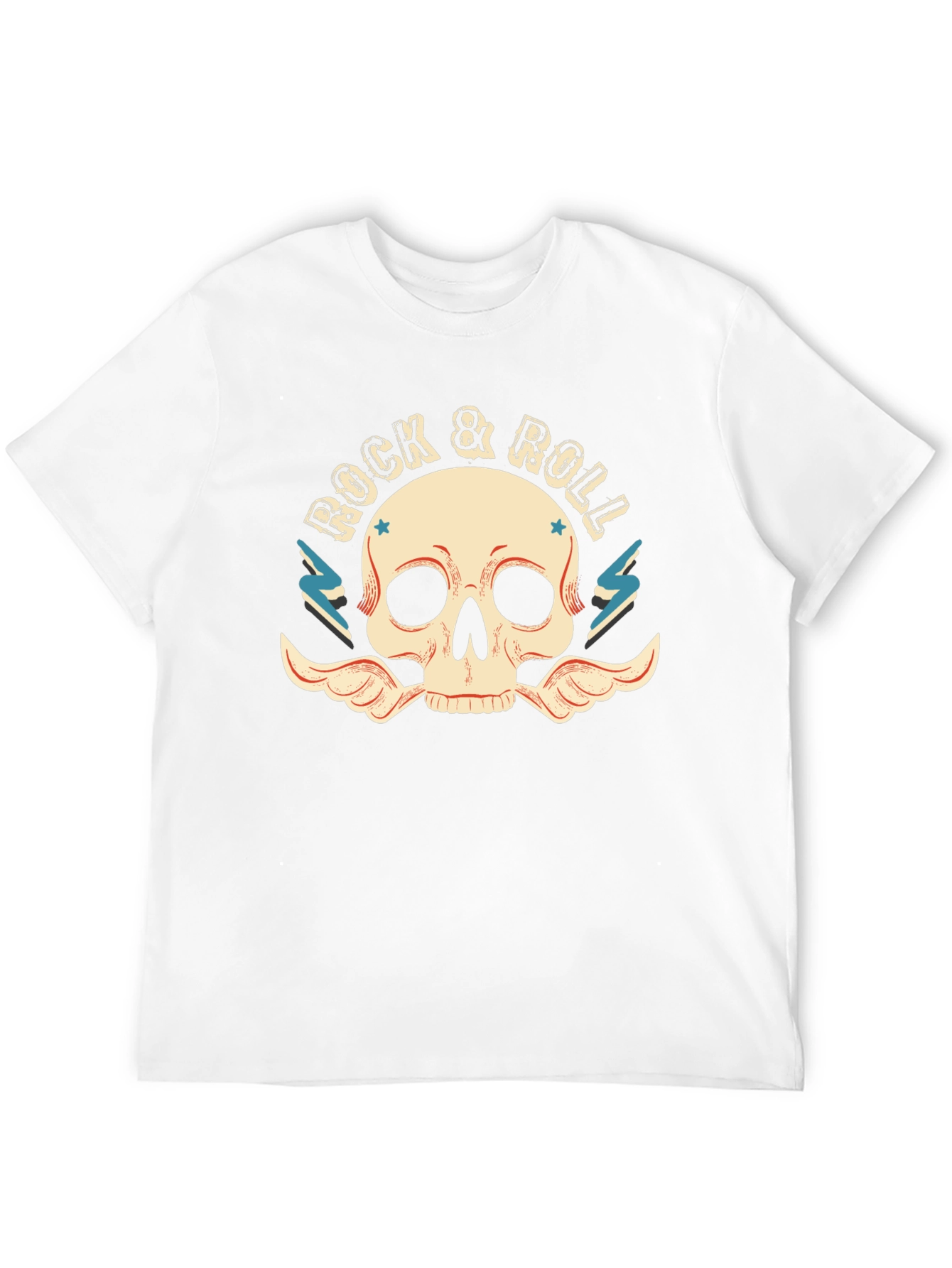 Rock & Roll Skull T-Shirt - Classic Graphic Tee